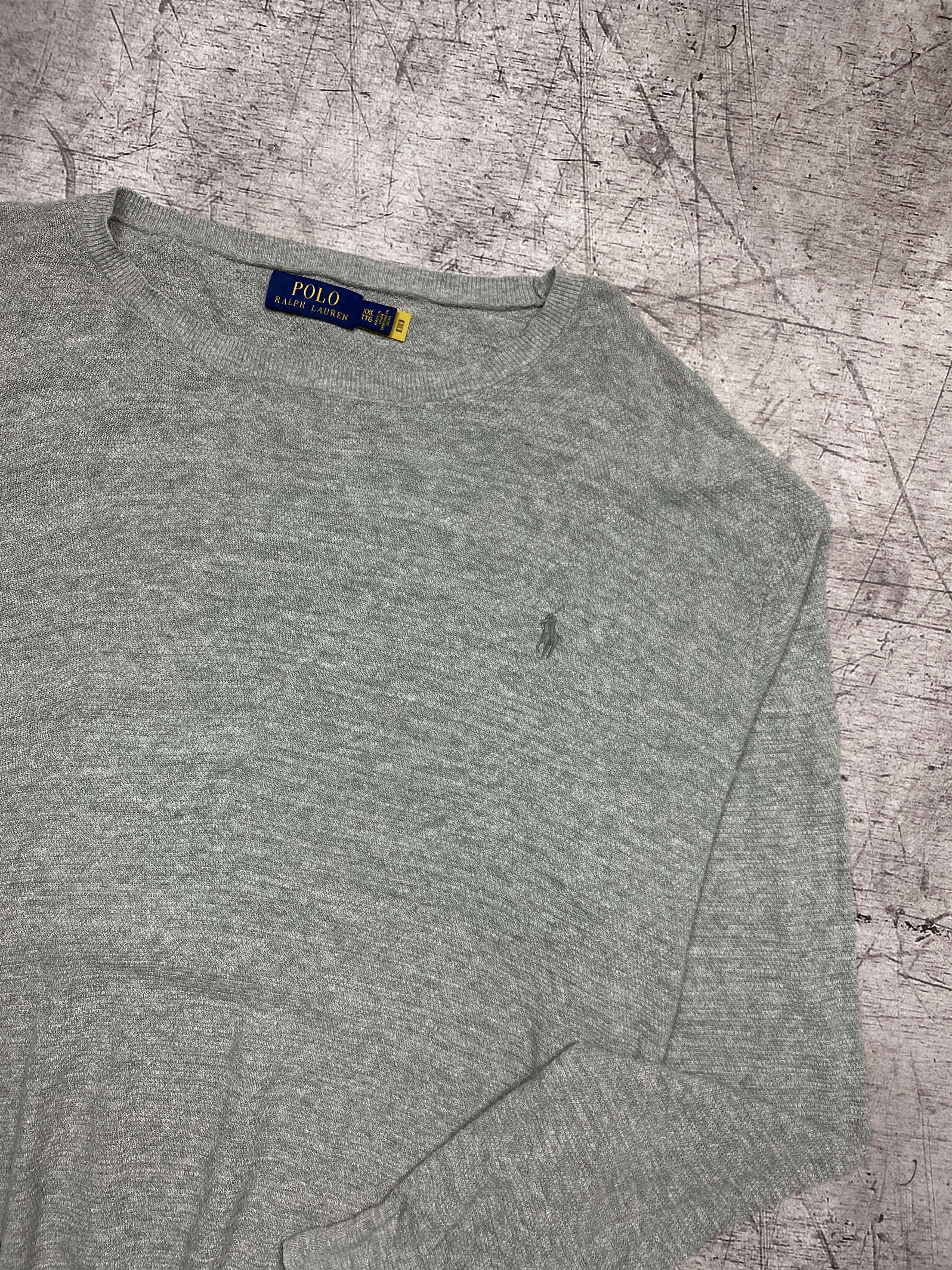 Polo Ralph Lauren × Ralph Lauren Polo Ralph Lauren Mens Linen + Cotton Knit Sweater Size US XXL / EU 58 / 5 - 2 Thumbnail