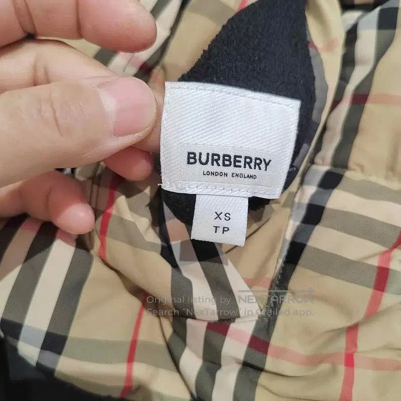 Burberry Burberry Black Cotton Women's Down Jacket. Size L / US 10 / IT 46 - 5 Thumbnail