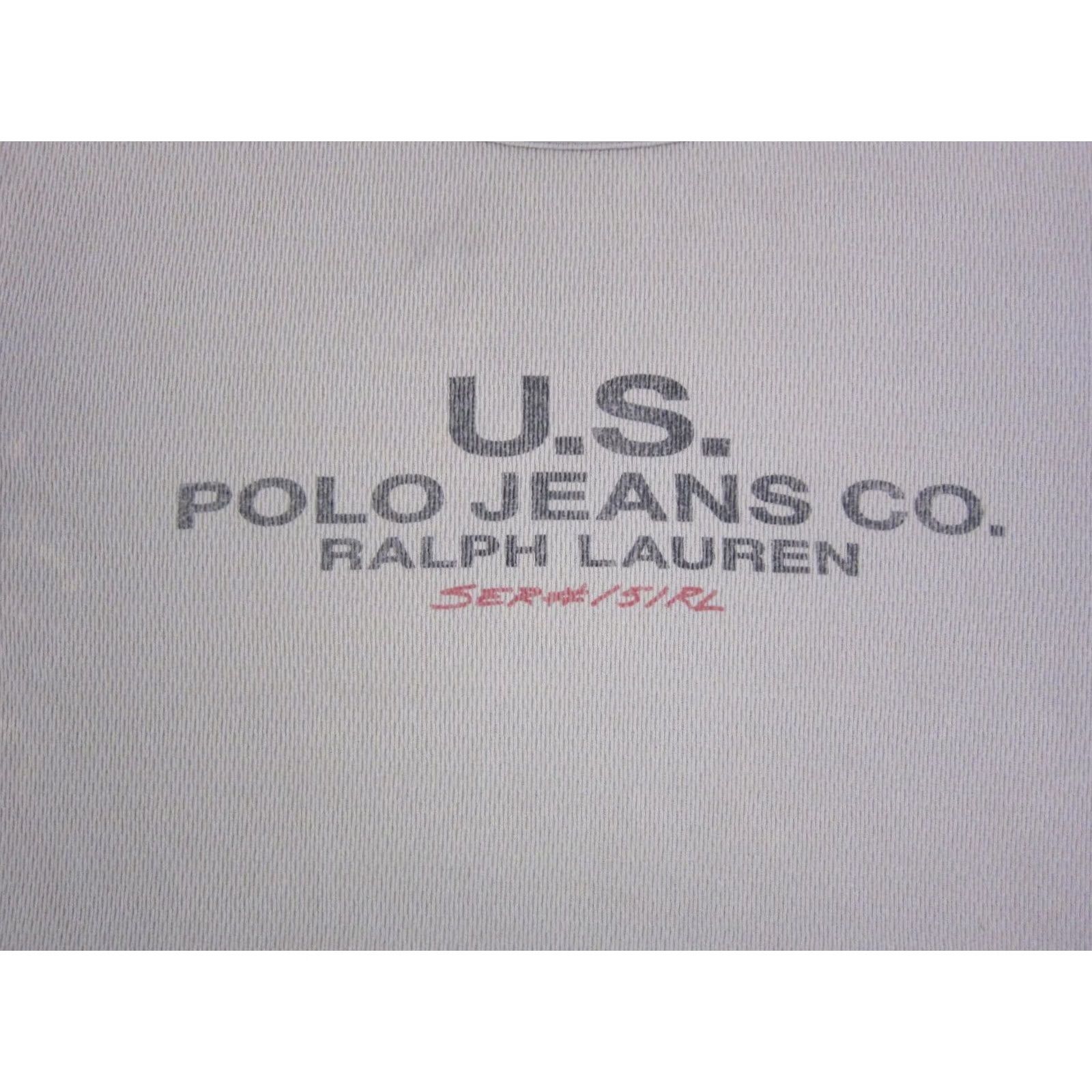 Polo Ralph Lauren VINTAGE Polo Jeans Ralph Lauren Shirt Womens XL Beige Crop Made in USA 90s Size XL / US 12-14 / IT 48-50 - 2 Thumbnail