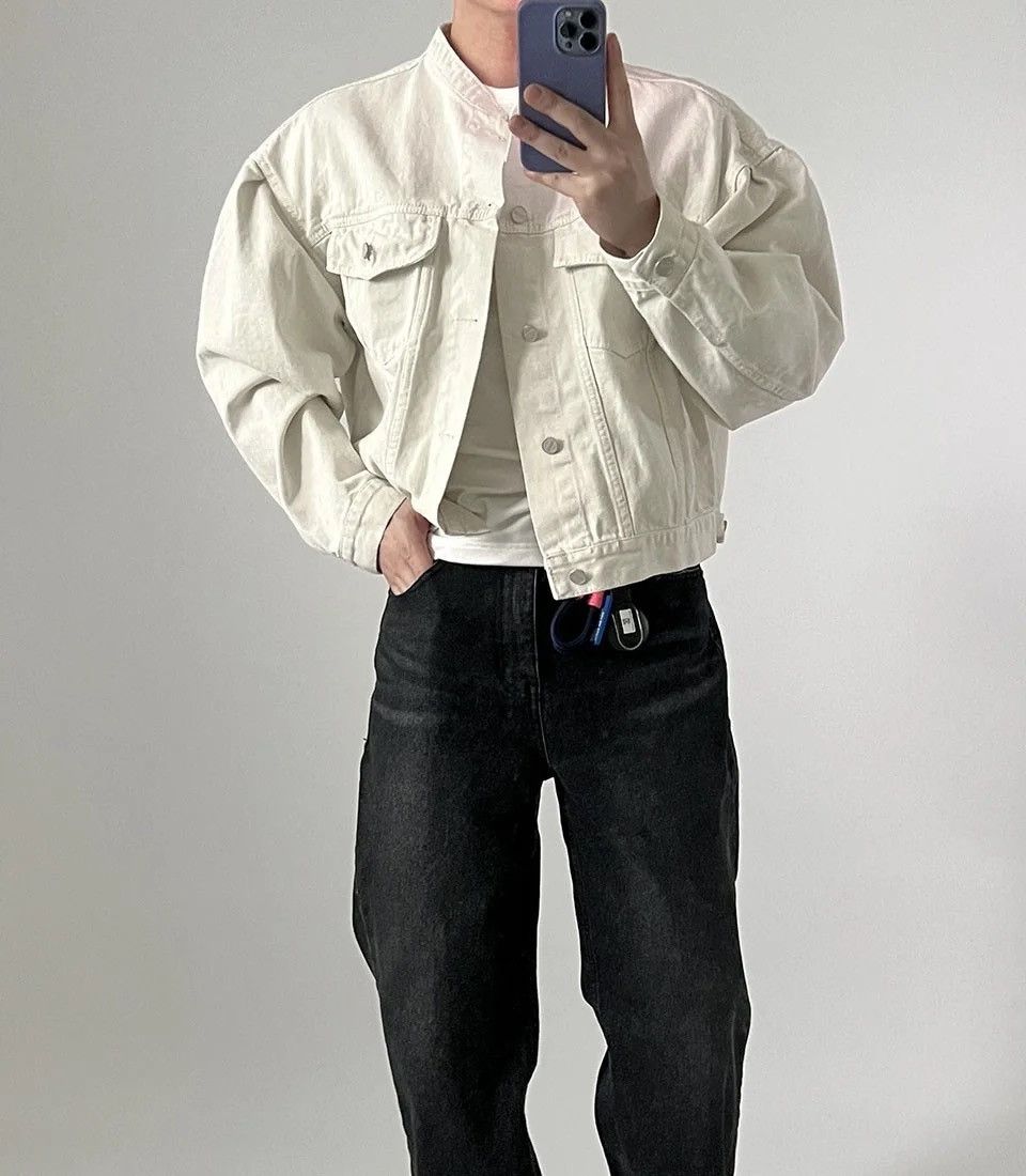 Japanese Brand × Vintage Denim Casual with Pockets hip-hop bomber jacket y2k 90’s Size US L / EU 52-54 / 3 - 4 Thumbnail