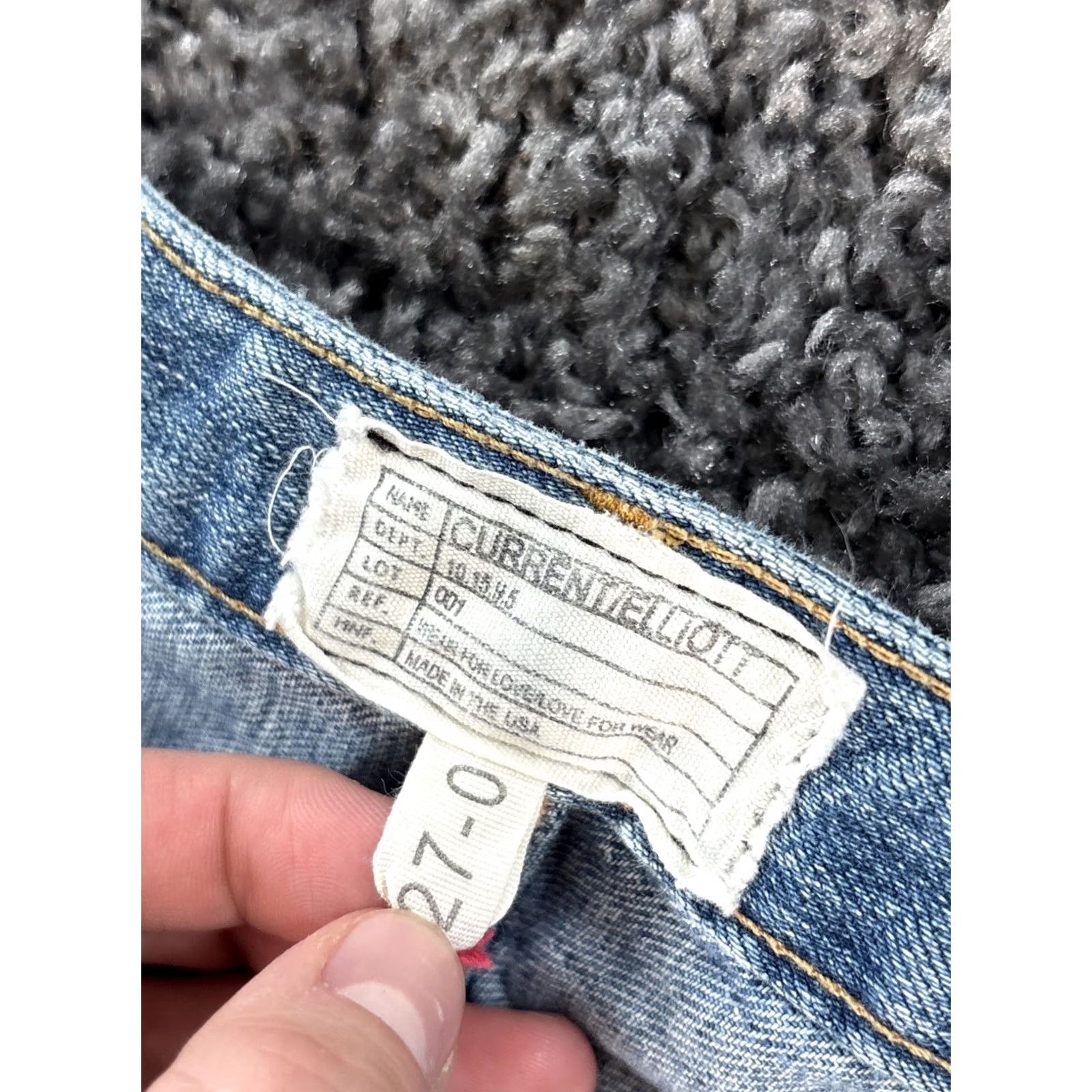 Vintage Current/Elliott Jeans Women Ankle Crop 27 Blue Denim High Rise Inseam 24 Stiletto Skinny Shipwreck Destroy Size 27" / US 4 / IT 40 - 6 Thumbnail