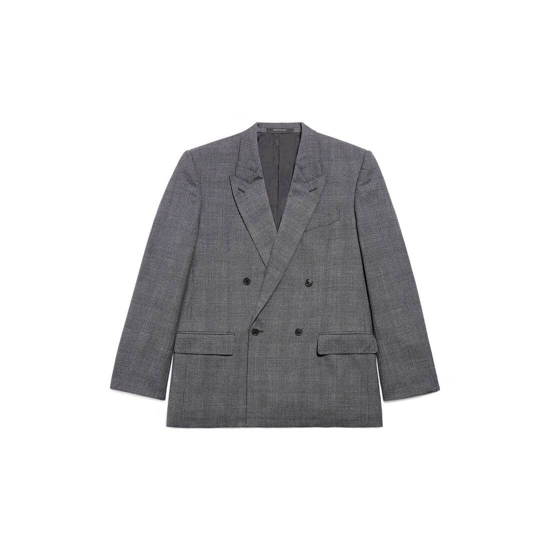 Balenciaga oc11z0825 Regular Fit Jacket in Black/Grey Size US S / EU 44-46 / 1 - 1 Thumbnail
