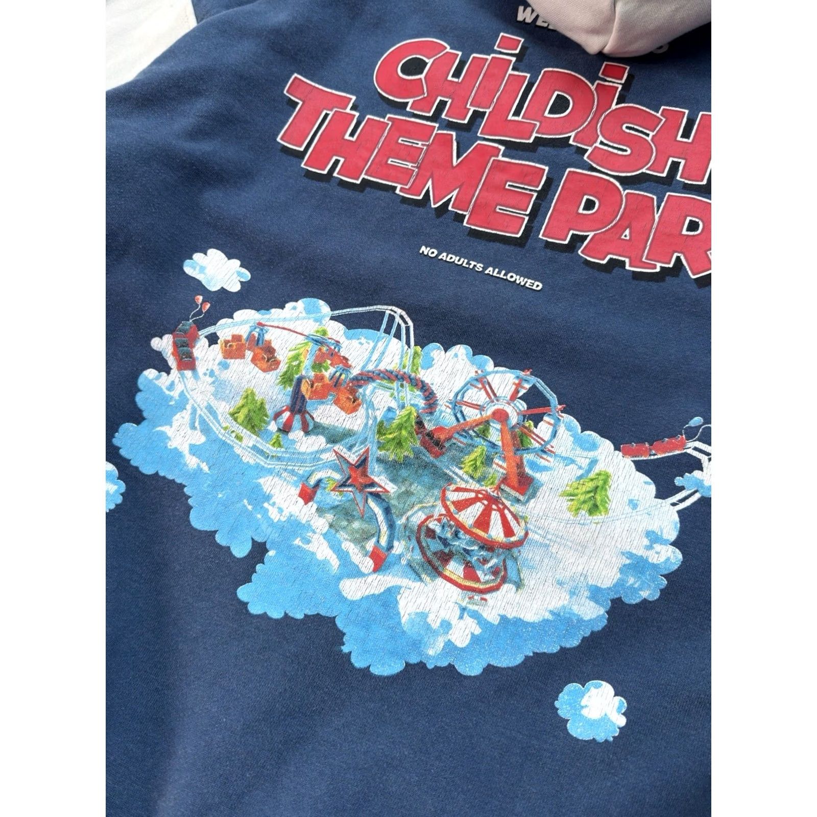 Vintage VINTAGE Childish Theme Park Big Logo Y2K Blue Hoodie Men L Size US L / EU 52-54 / 3 - 5 Thumbnail