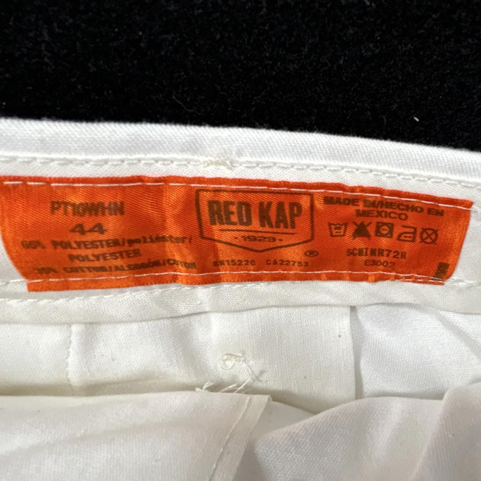 Red Kap Red Kap Unisex White Uniform Work Pants Size 44 Polyester Size ONE SIZE - 3 Thumbnail