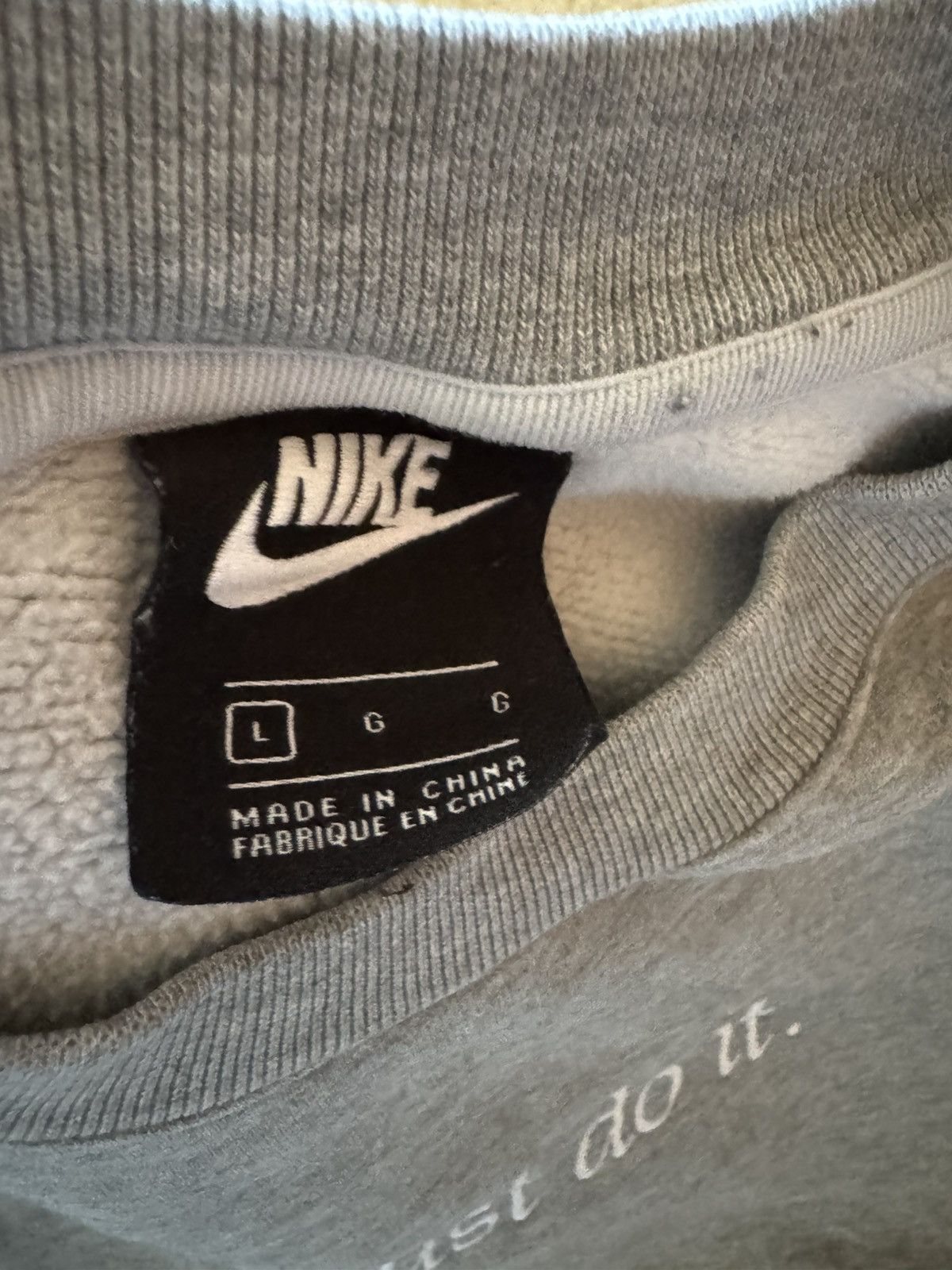 Nike “Just Do It” Crewneck Size US L / EU 52-54 / 3 - 3 Thumbnail