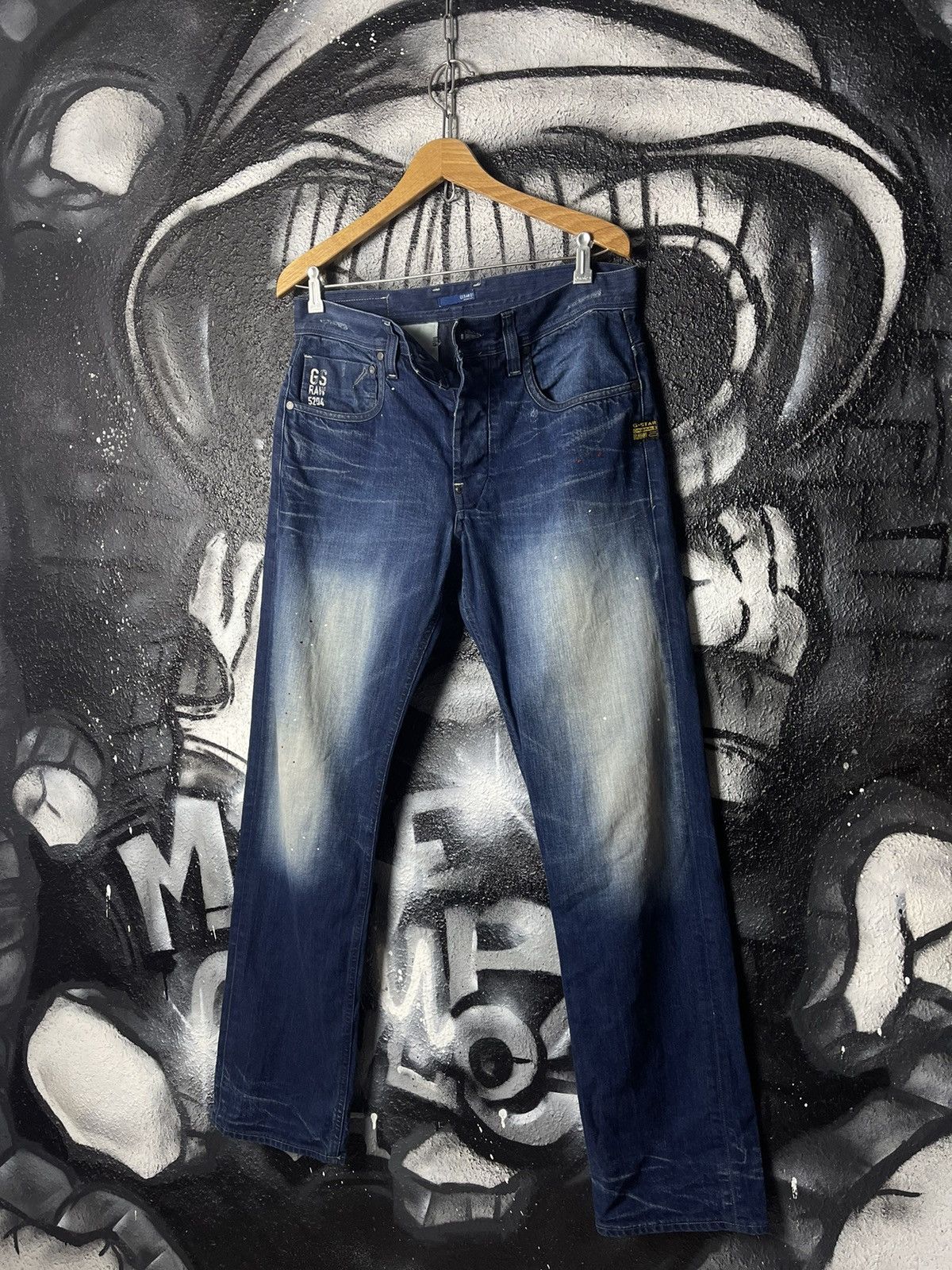 G-Star × Vintage G Star RAW 01 Attacc Straight Vintage Jeans Men’s Size 32/32 Size US 32 / EU 48 - 1 Thumbnail