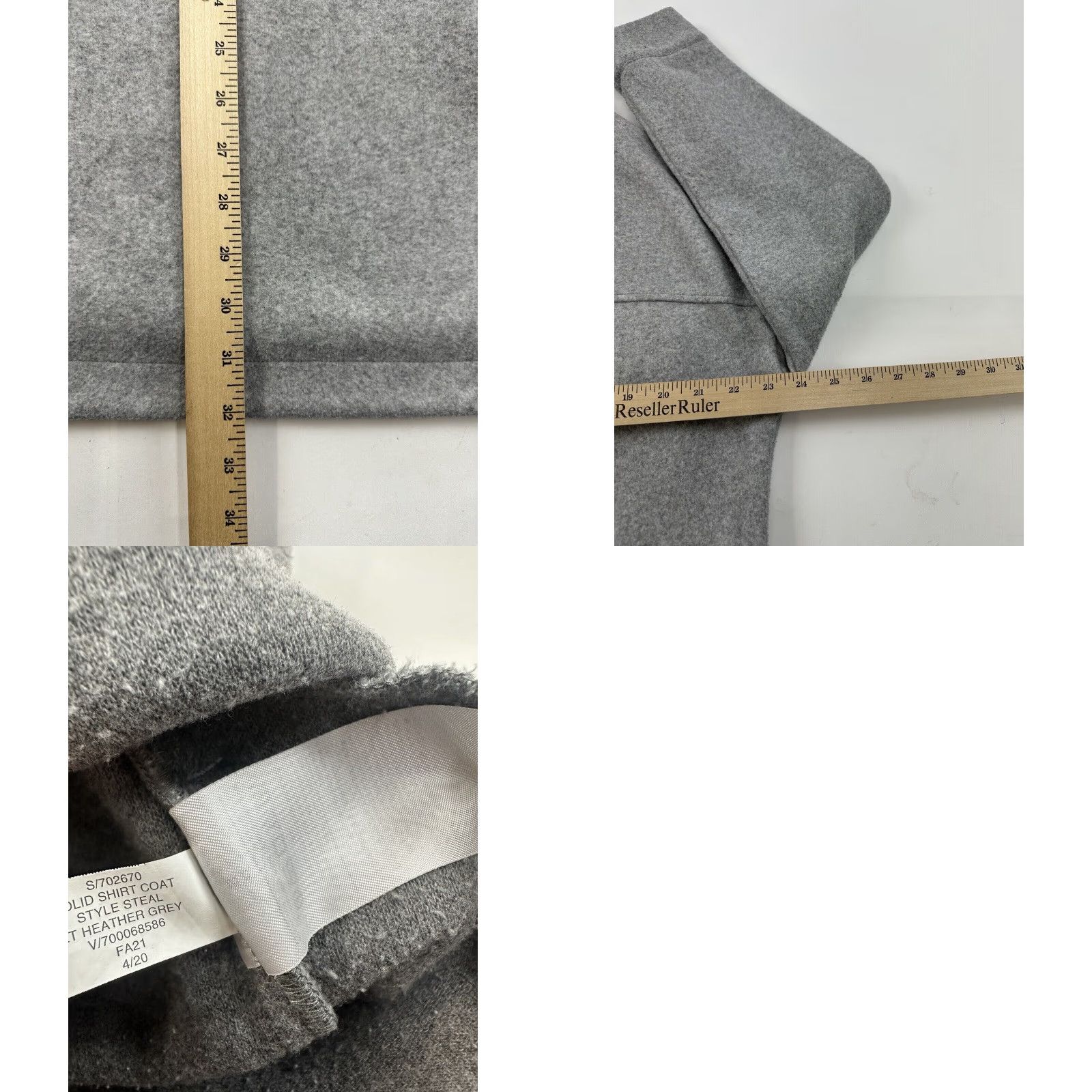 Banana Republic VINTAGE Banana Republic Jacket Womens Small Gray Button Up Coat Ladies Shacket Size S / US 4 / IT 40 - 8 Thumbnail
