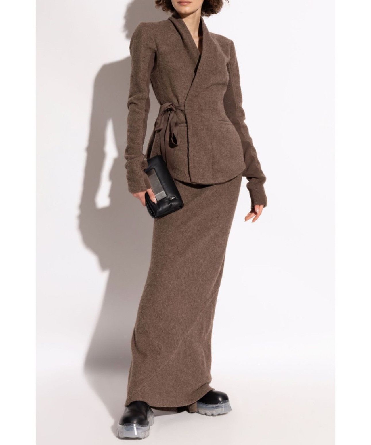 Rick Owens Last Size Rick Owens Porterville Coda Wool Midi Skirt Size 27" / US 4 / IT 40 - 2 Thumbnail