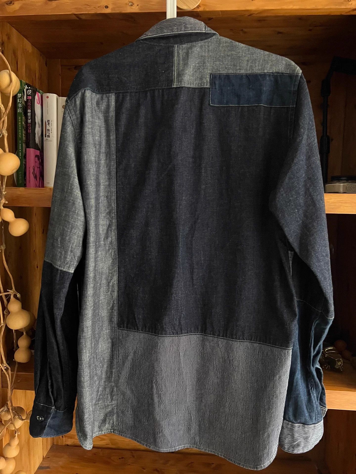 Nigel Cabourn Nigel Cabourn Indigo Paneled Work Shirt Size 50 Mint Size US M / EU 48-50 / 2 - 5 Thumbnail