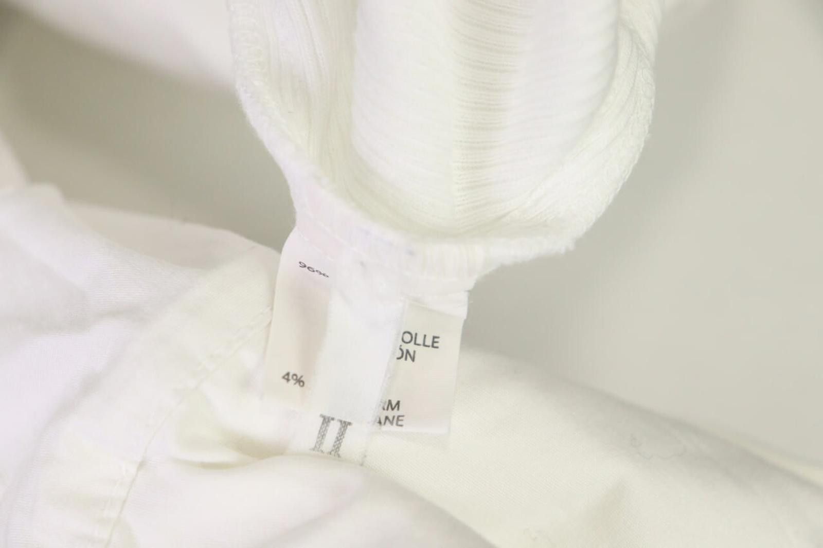 Designer Elisa Cavaletti White Designer Shirt Blouse Tunic Size 2 Size XS / US 0-2 / IT 36-38 - 11 Thumbnail