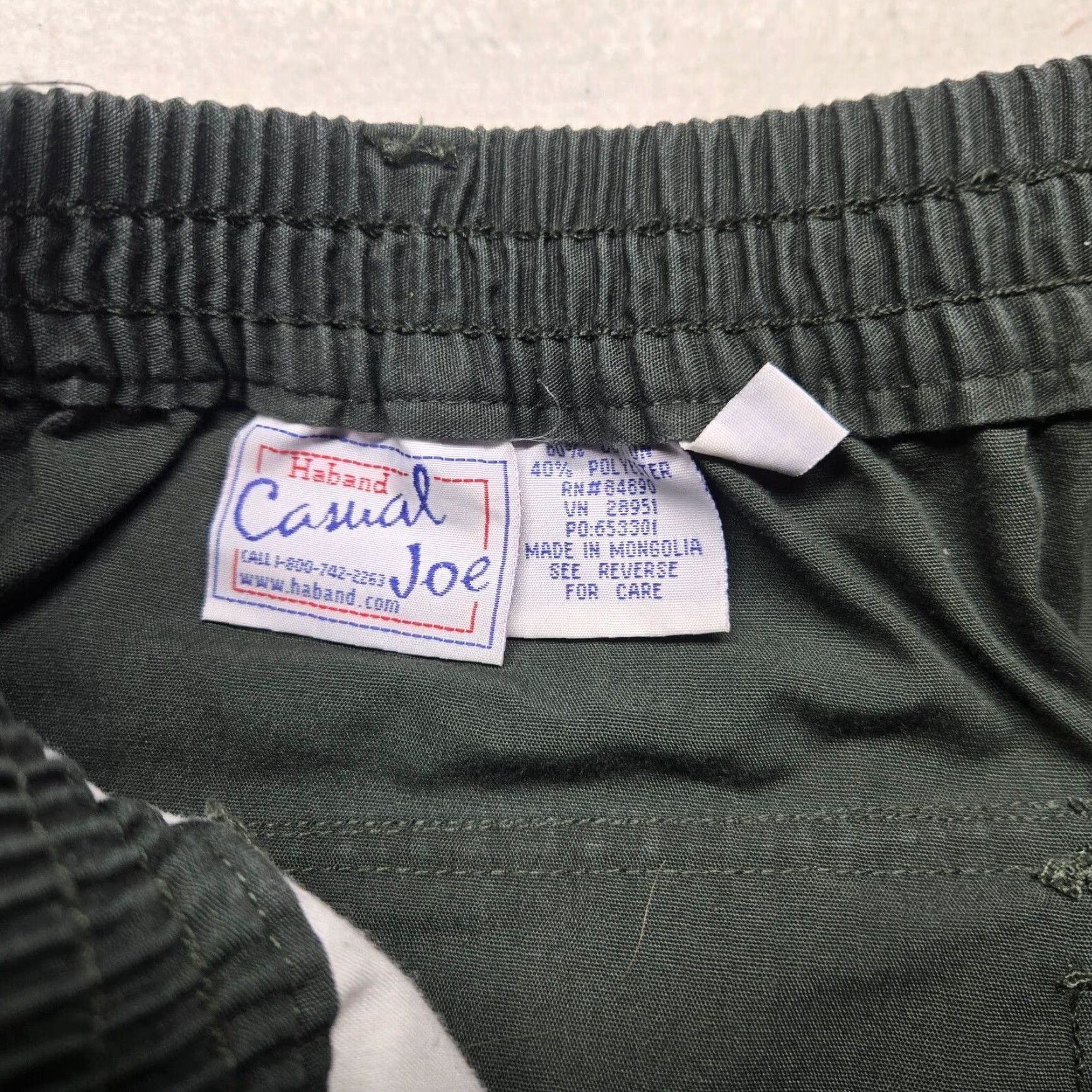Camel VINTAGE Caribbean Joe Dress Pants Men's 42 Green Rayon-Blend Pleated Cuffed Front Zip 30" Inseam Adult Mens Pants Size US 42 / EU 58 - 3 Thumbnail
