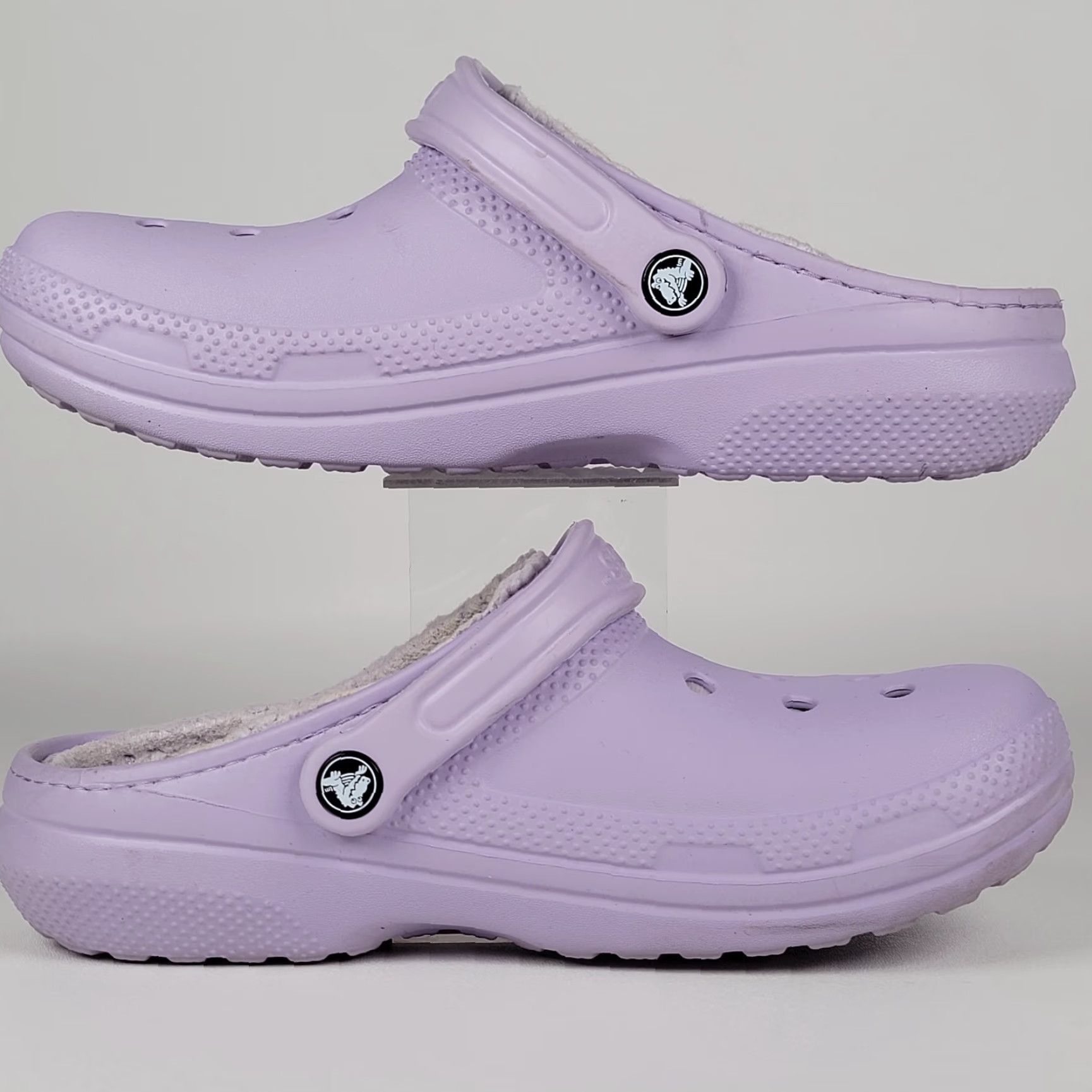 Crocs VINTAGE Crocs Clogs Fleece Lined Purple Slip-On Unisex Adults 8-10 Mens Womens 8 10? Size M / US 6-8 / IT 42-44 - 3 Thumbnail