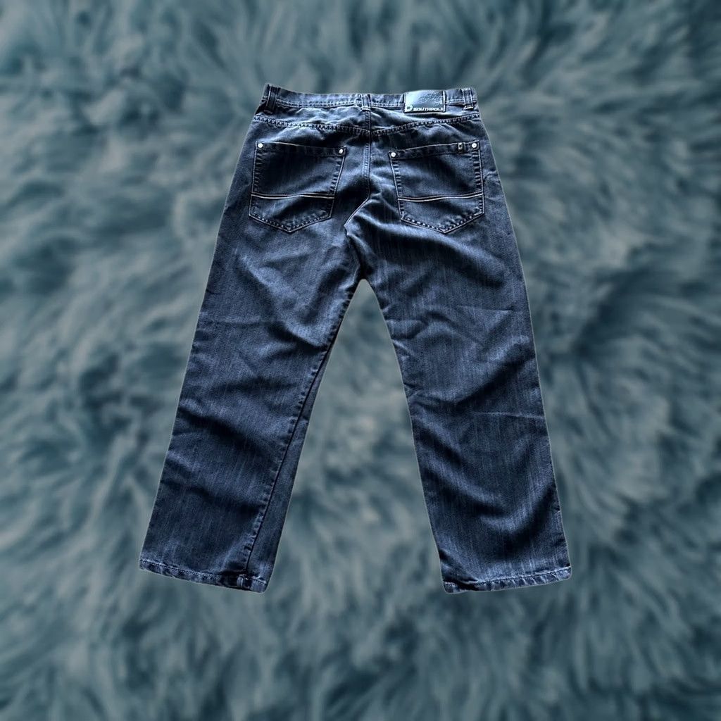 Southpole VINTAGE Southpole Jeans Mens 36x29 Faded Black Baggy Y2k Brown Tab Casual Size US 36 / EU 52 - 1 Thumbnail