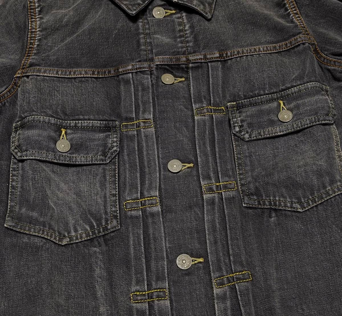 Visvim VISVIM 101 JKT Damaged Denim Jacket Black Size 2 Size US M / EU 48-50 / 2 - 4 Thumbnail