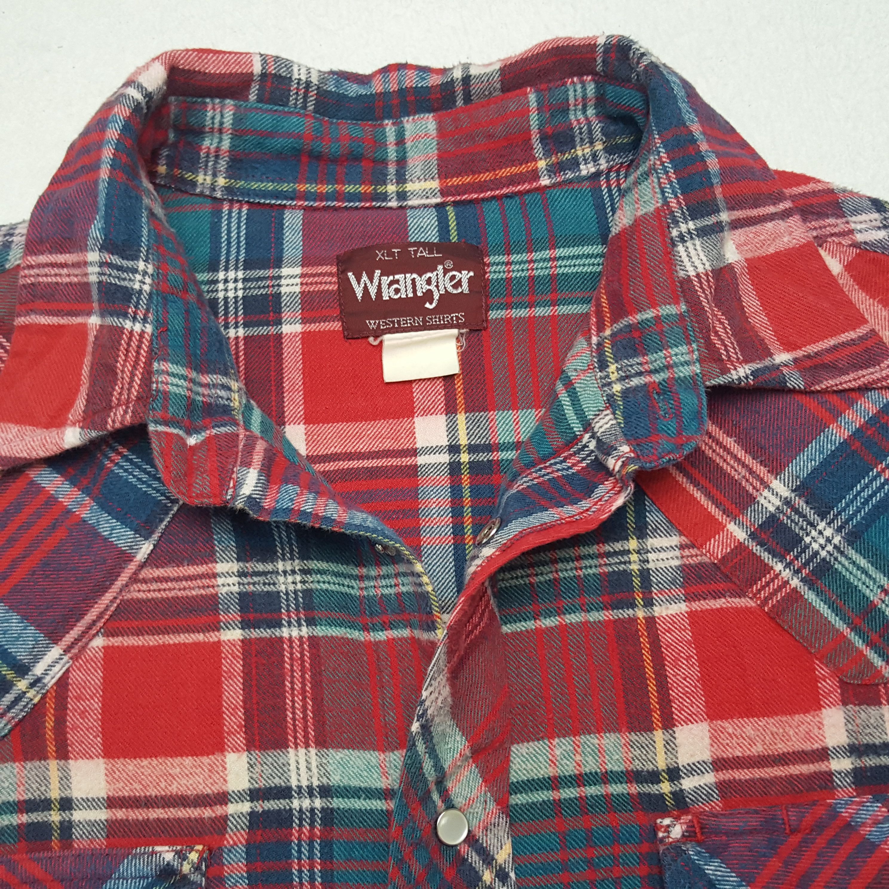 Japanese Brand × Vintage × Wrangler Vintage Wrangler Japan Button Up Shirt Size US XL / EU 56 / 4 - 3 Thumbnail