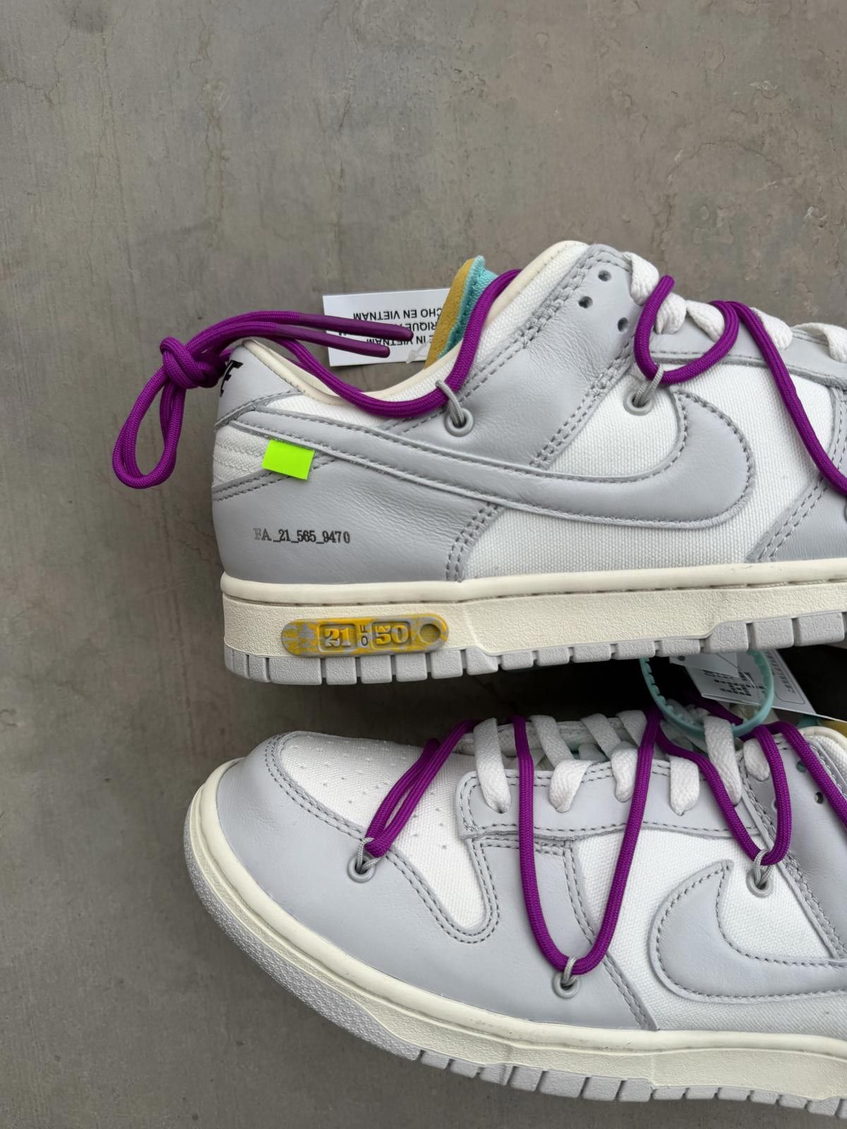 Nike Nike Dunk Low Off-White Lot 21 Size 10 DS OG All Size US 10 / EU 43 - 4 Thumbnail