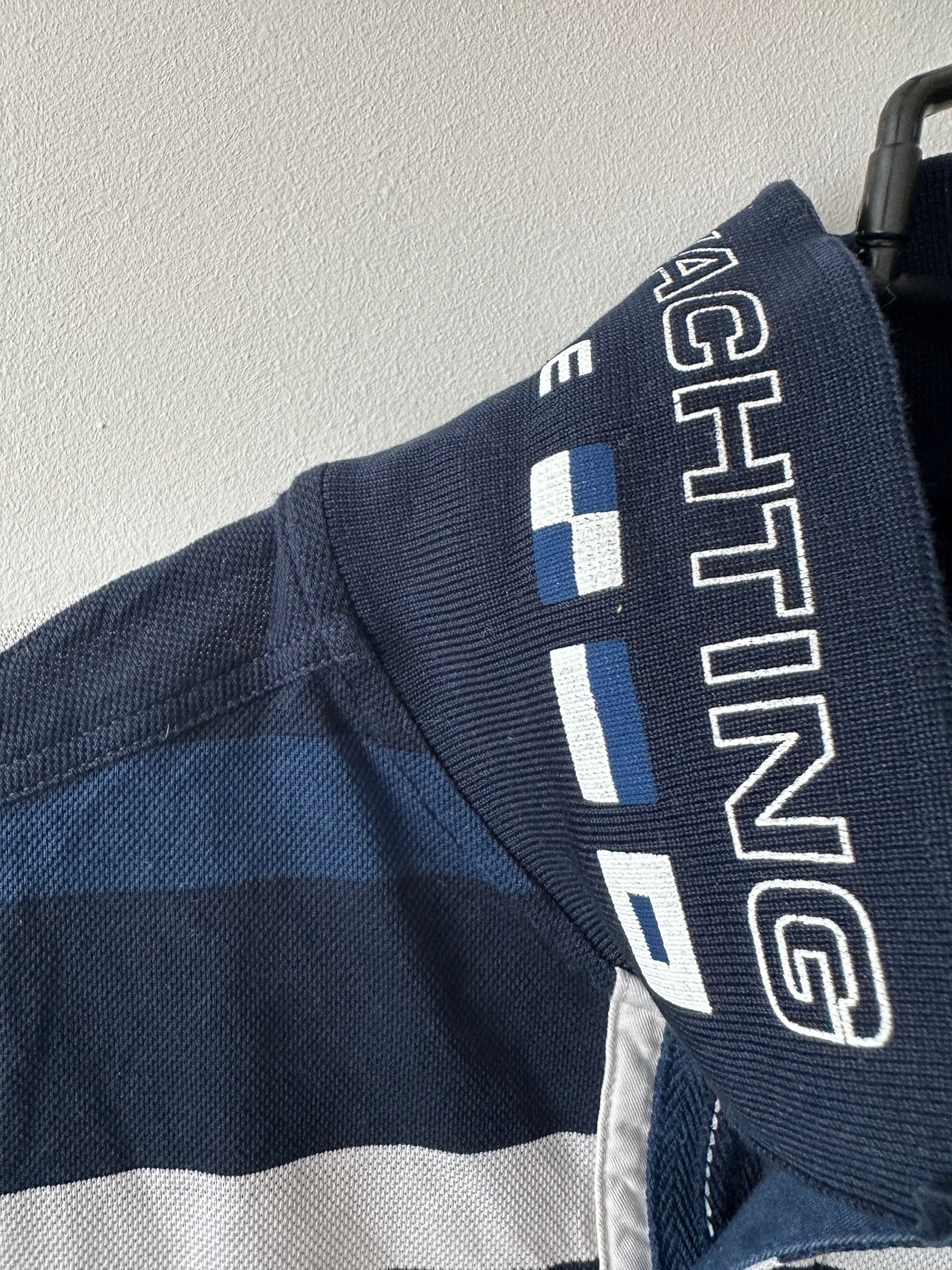 Paul & Shark Paul & Shark striped polo shirt dark blue / white yachting Size US L / EU 52-54 / 3 - 9 Thumbnail