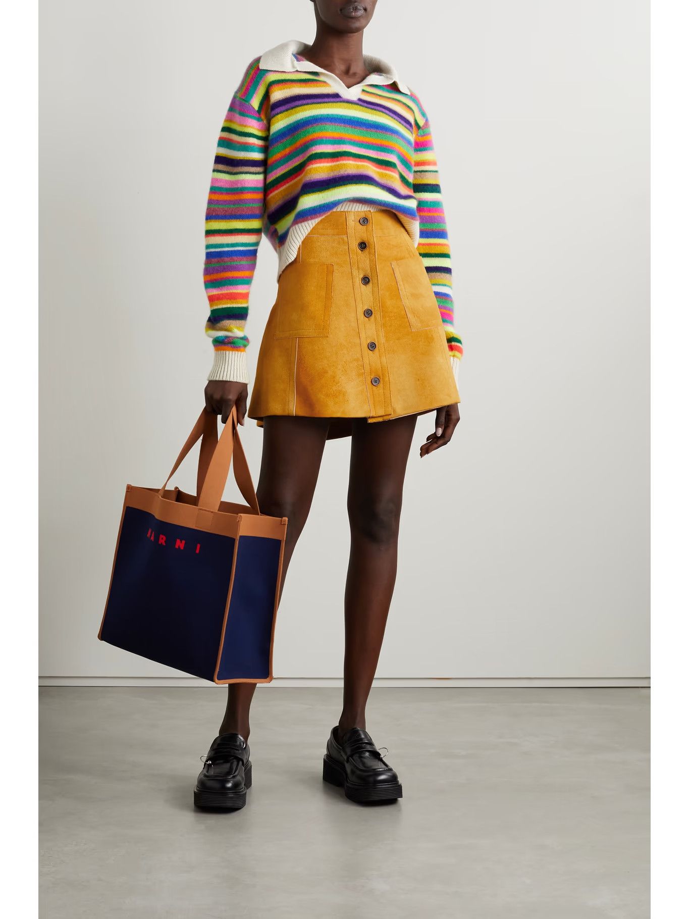 Marni o1y1125 Mini Skirt in Marigold Size 26" / US 2 / IT 38 - 2 Thumbnail
