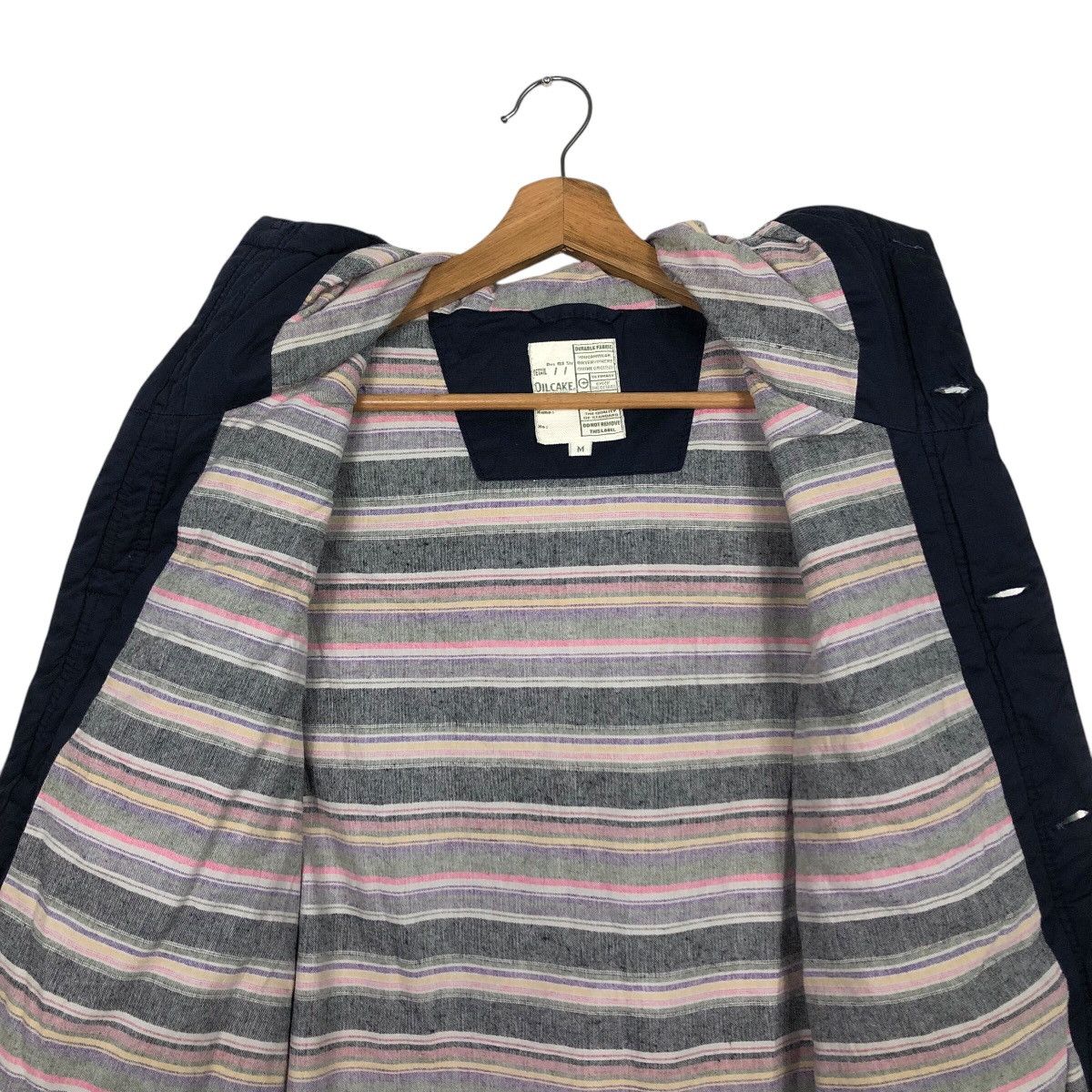 Japanese Brand × Vintage 📌Vintage Vest Jacket Oilcake Blanket Stripe Issey Miyake Size US M / EU 48-50 / 2 - 16 Thumbnail