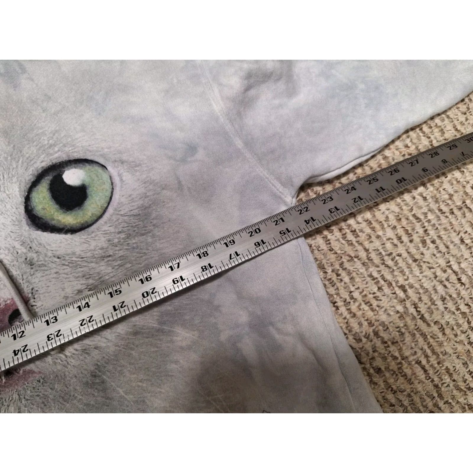 The Mountain The Mountain Cat Hoodie S Gray Pullover Hooded Knit Cotton Blend Unisex Adults Classic Size: S Vintage No Size US S / EU 44-46 / 1 - 3 Thumbnail