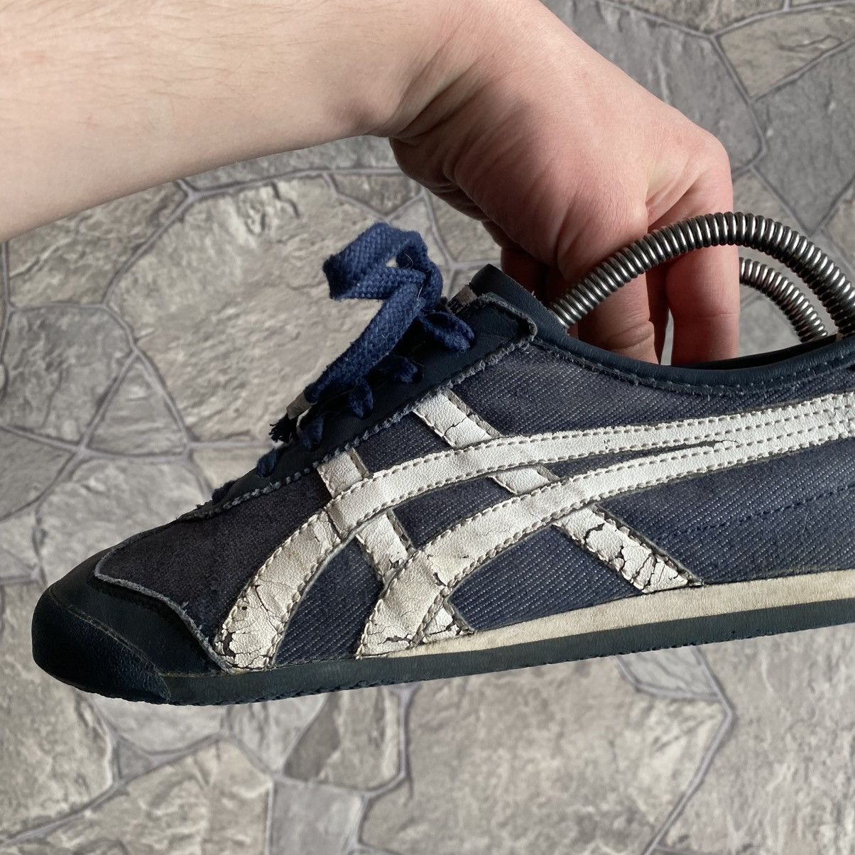 Asics Vintage Asics Onitsuka Tiger Mexico 66 Distressed Shoes Size US 5.5 / EU 38 - 9 Thumbnail