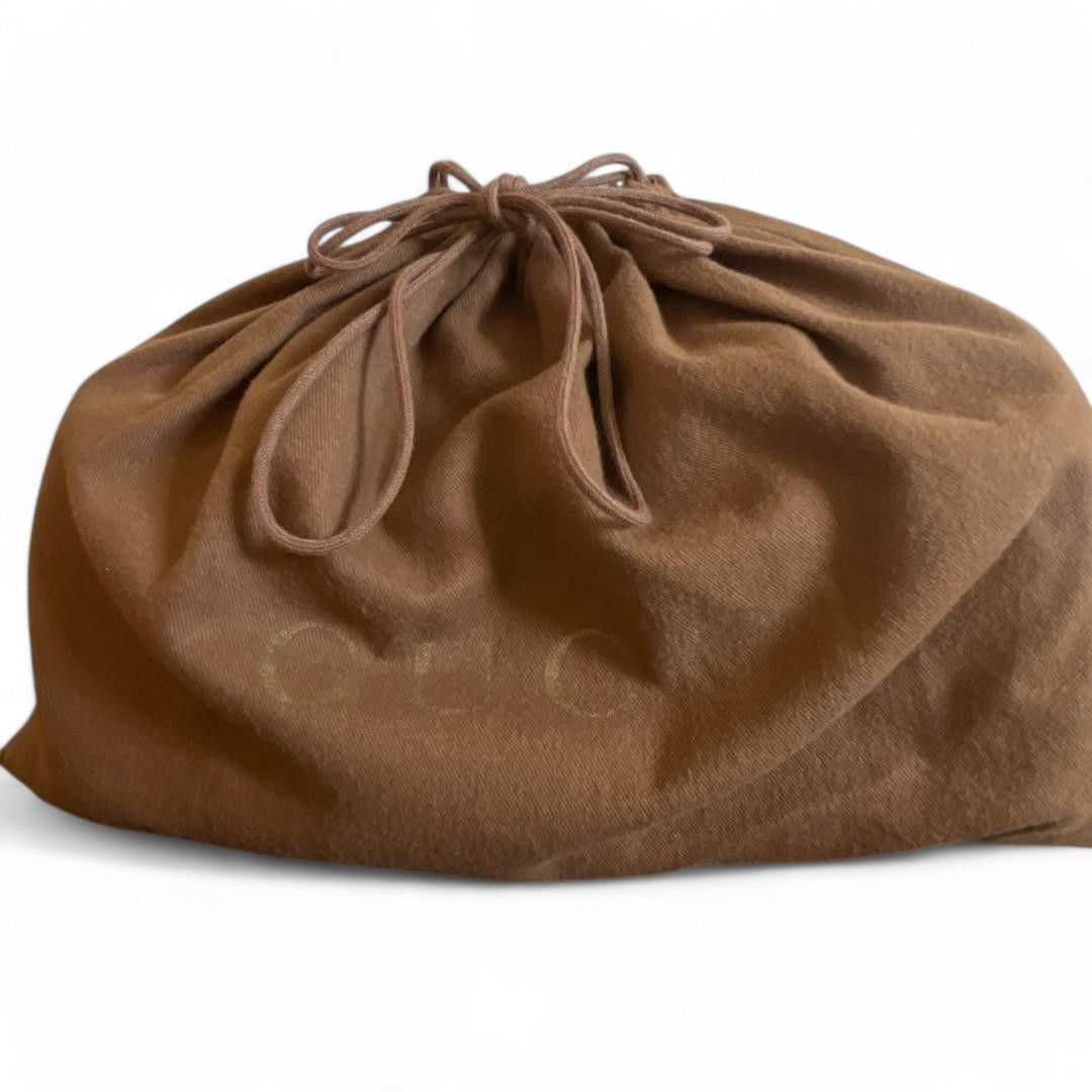 Gucci Gucci - Handbag Heart Ribbon Monogram Brown Leather Size ONE SIZE - 15 Thumbnail