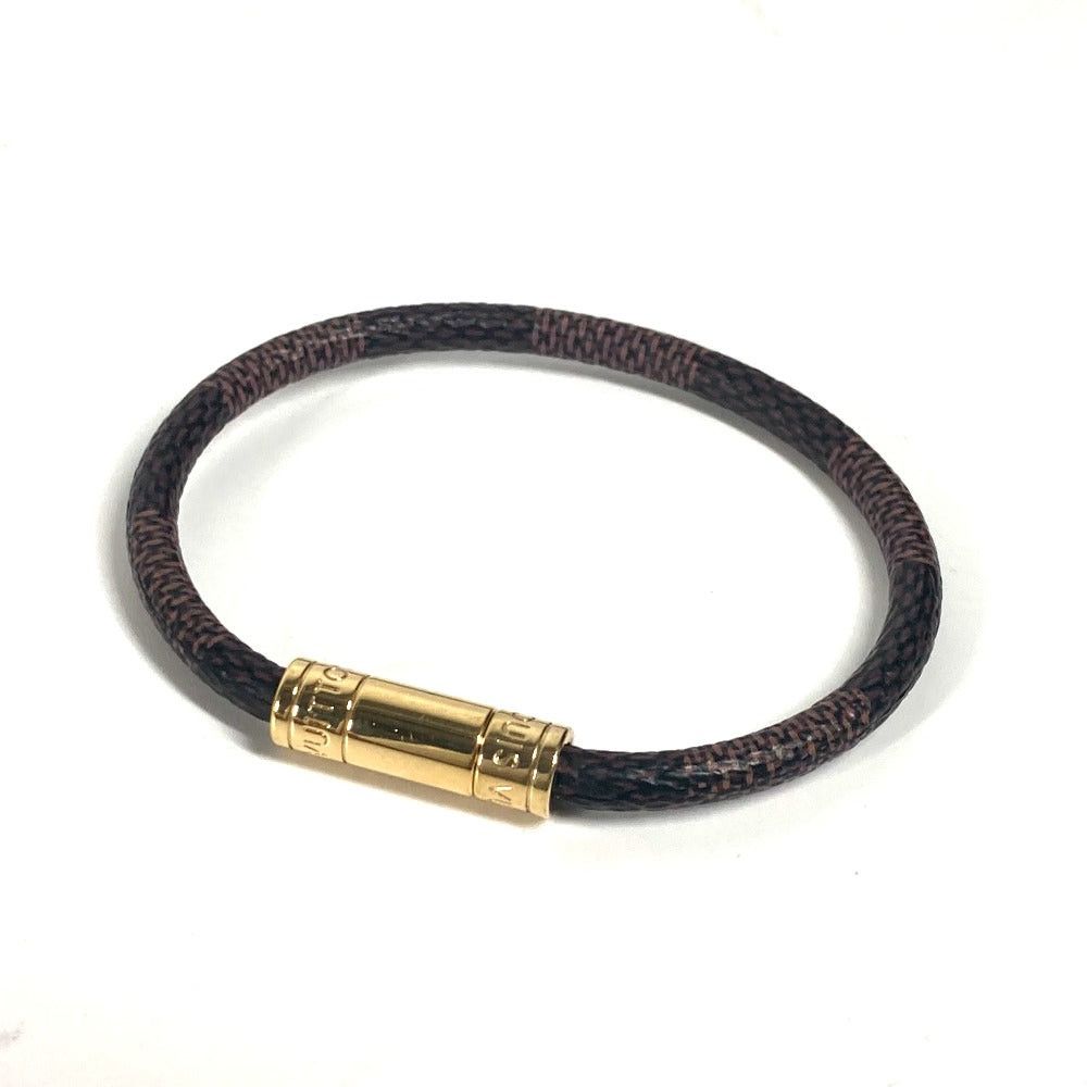 Louis Vuitton Louis Vuitton M6139F Damier Brasle Keep. It Bangle Accessories Bracelet Canvas Women Ebenu. Brown Size ONE SIZE - 1 Thumbnail