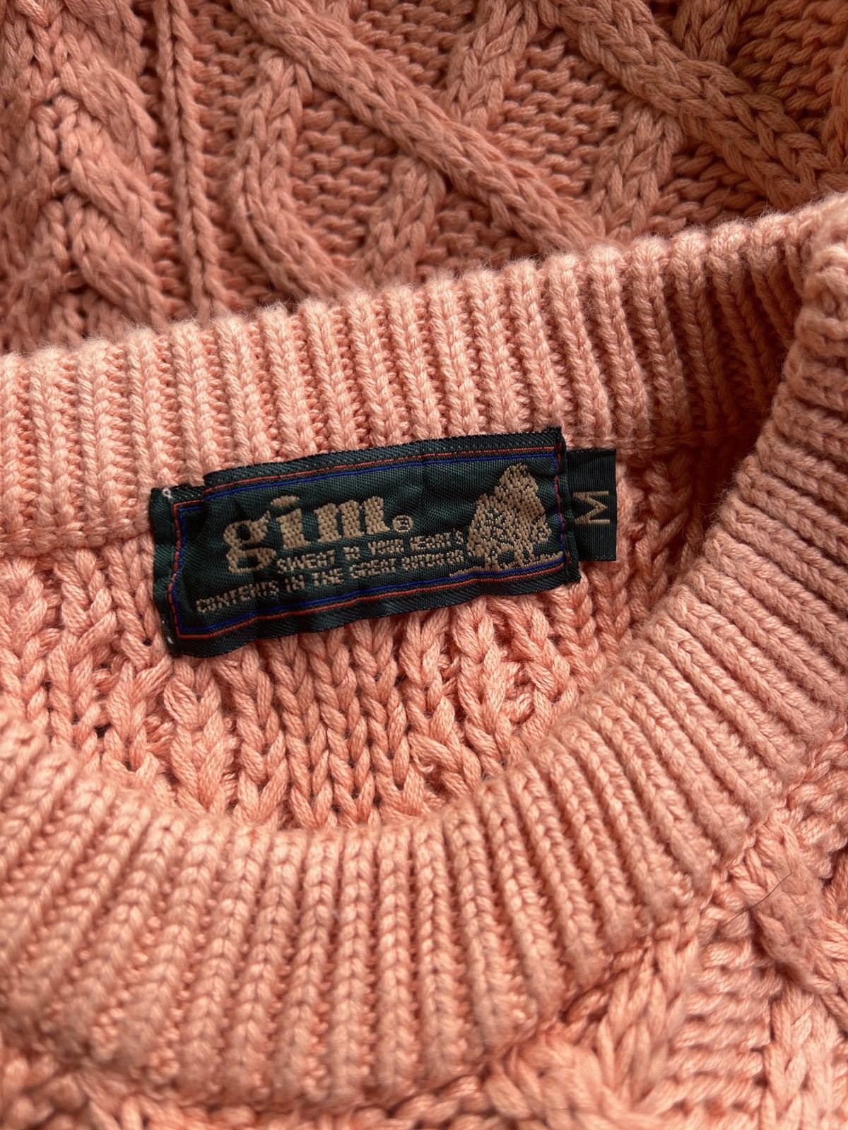 Japanese Brand Vintage GIM Cable Knit Oversize Sweater Size M / US 6-8 / IT 42-44 - 6 Thumbnail