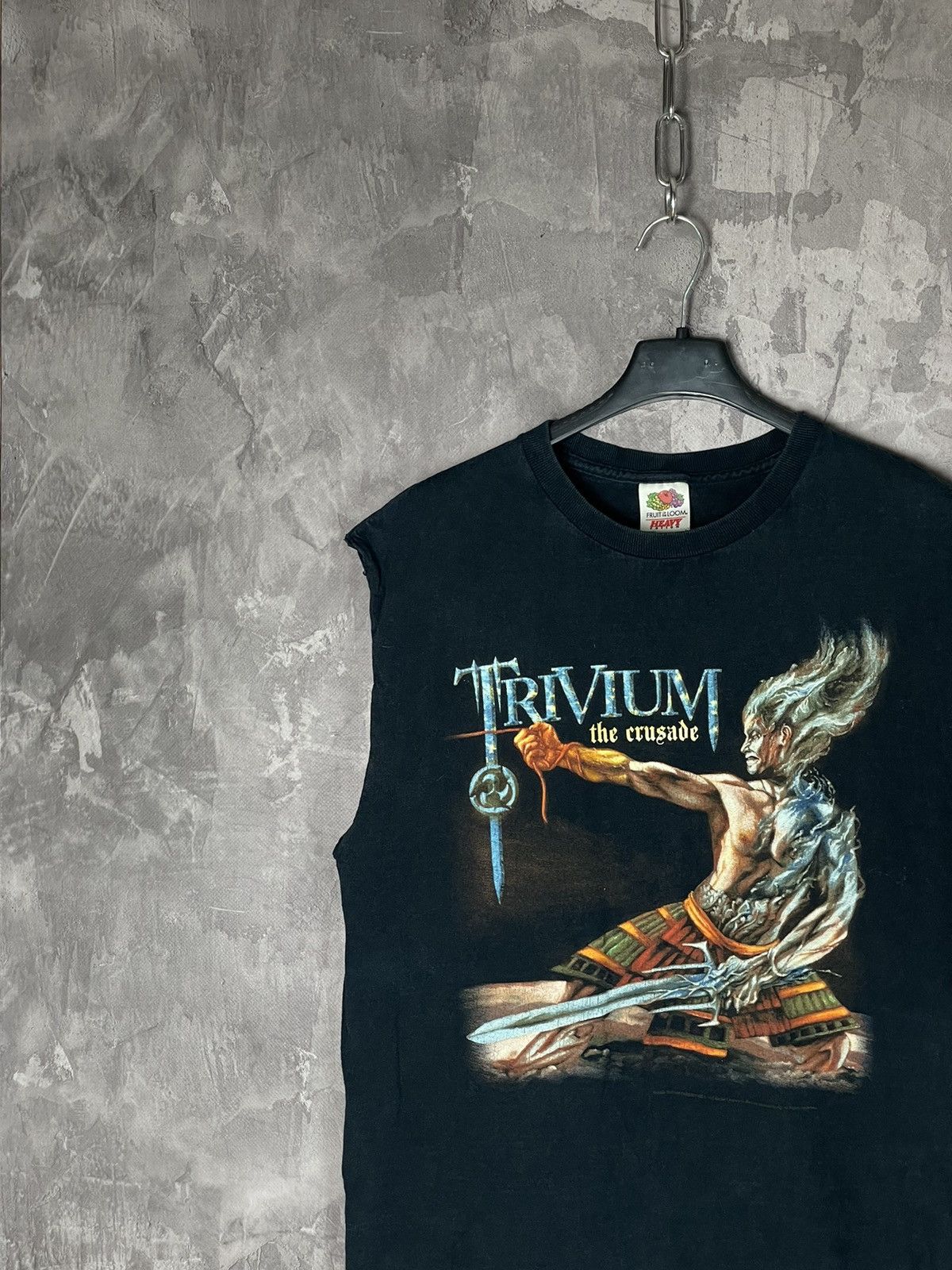 Band Tees × Vintage Vintage 1999s TRIVIUM Faded Band T Shirt Tee Size US M / EU 48-50 / 2 - 3 Thumbnail