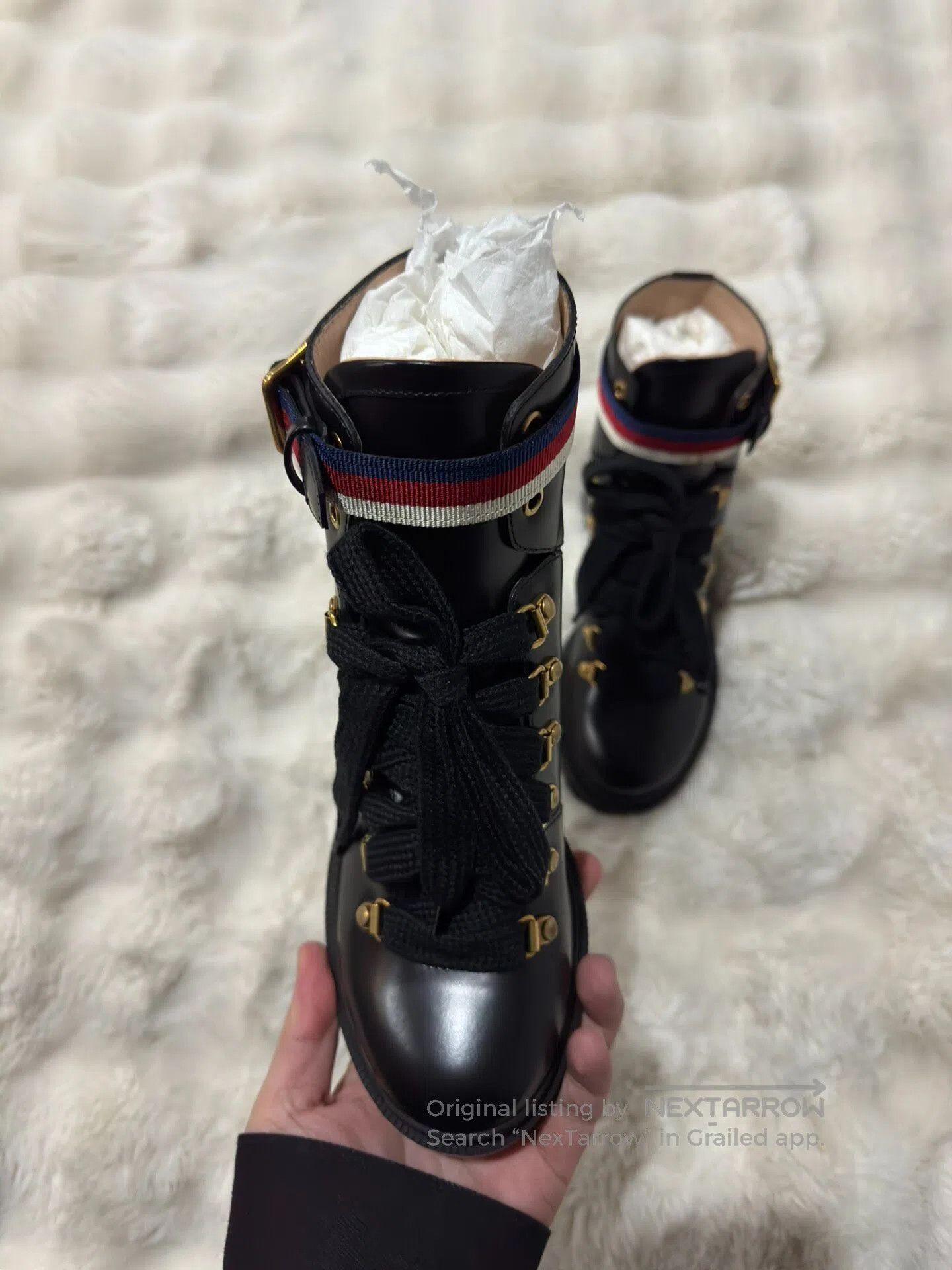 Gucci Guicci Black Women's Martin Boots| Size US 6 / IT 36 - 4 Thumbnail