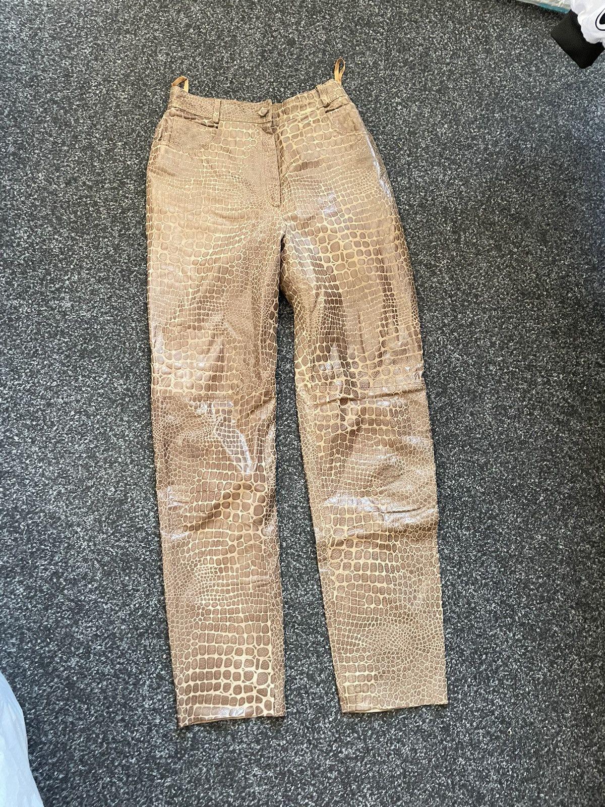 If Six Was Nine 90s pants tiger aligator snake camo leader old money Size 26" / US 2 / IT 38 - 1 Thumbnail