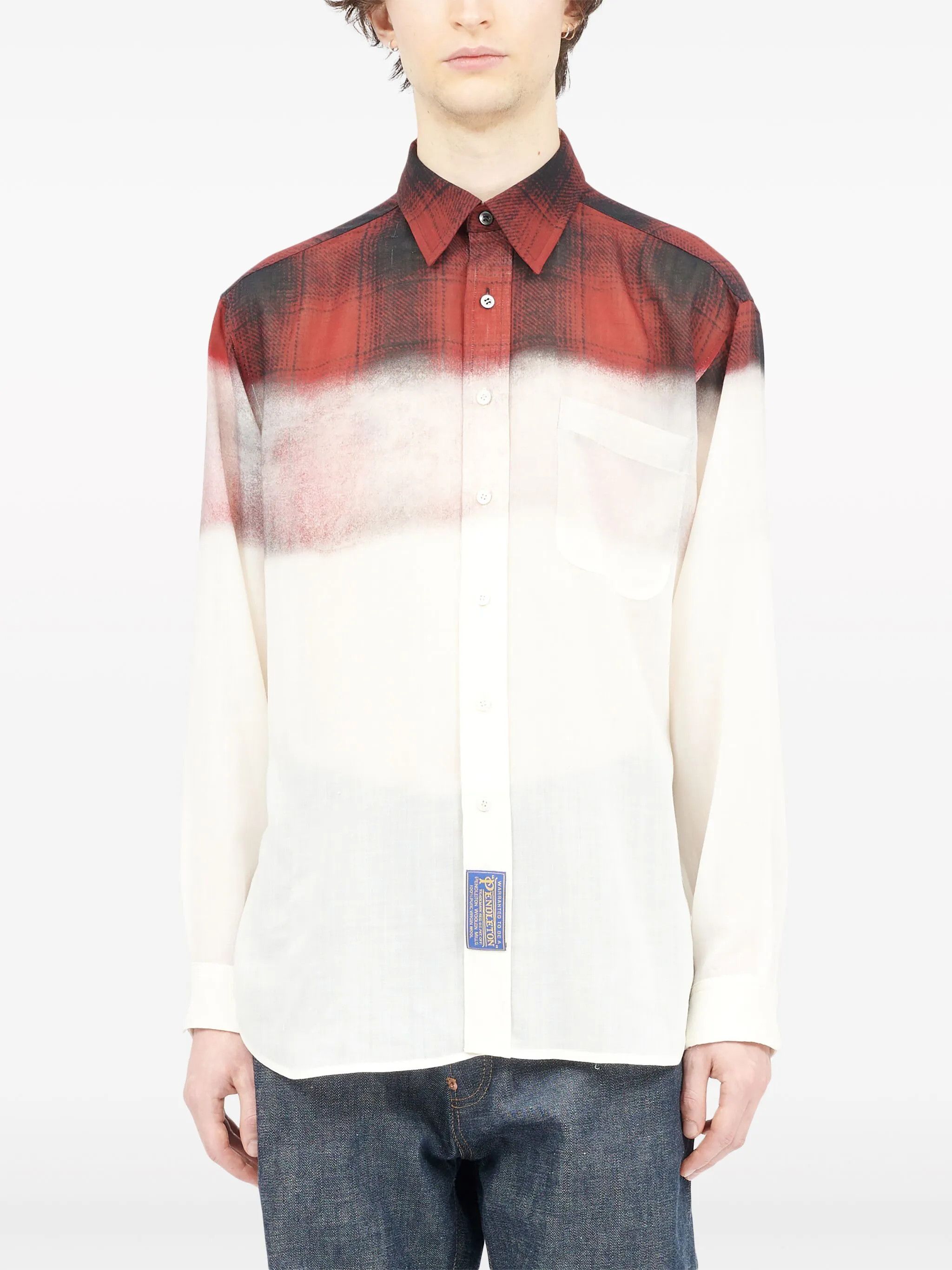 Maison Margiela o1w1db10525 Pendleton Checked Shirt in Multicolor Size US L / EU 52-54 / 3 - 2 Thumbnail