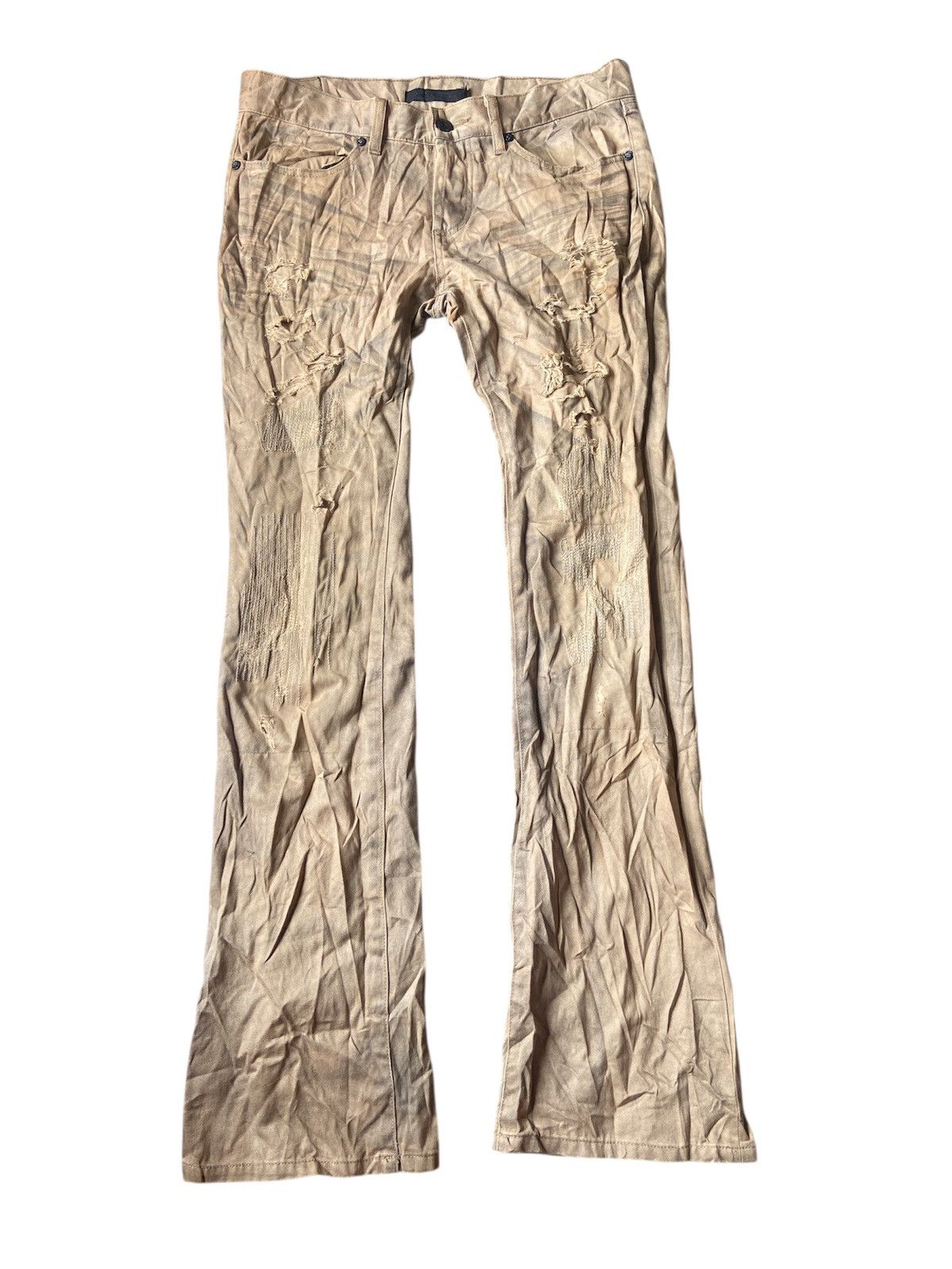 14th Addiction FUGA DISTRESSED FLARE UP BOOTCUT Size 31" - 1 Thumbnail