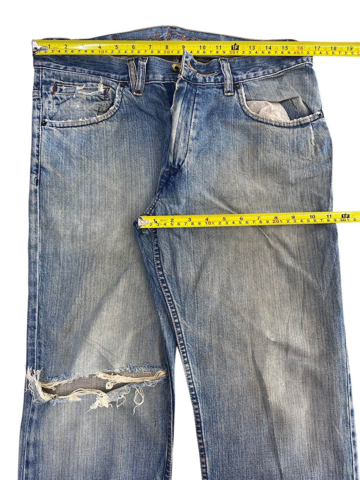 Volcom Volcom Faded Wash Style Ripped Loose Jeans Size US 34 / EU 50 - 5 Thumbnail