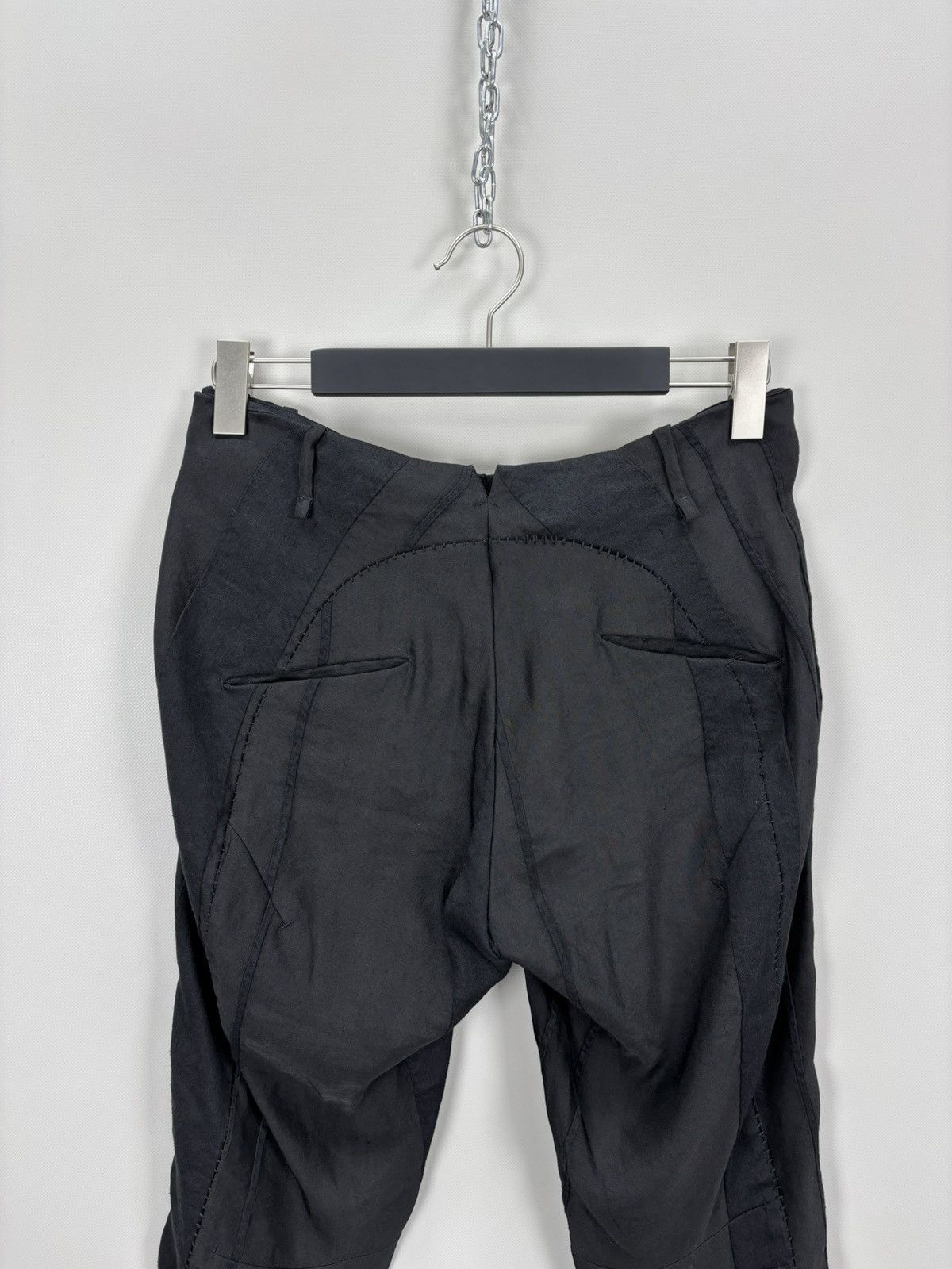 Masnada Womens linen pants Masnada Size 44 Color Black Size 30" / US 8 / IT 44 - 9 Thumbnail