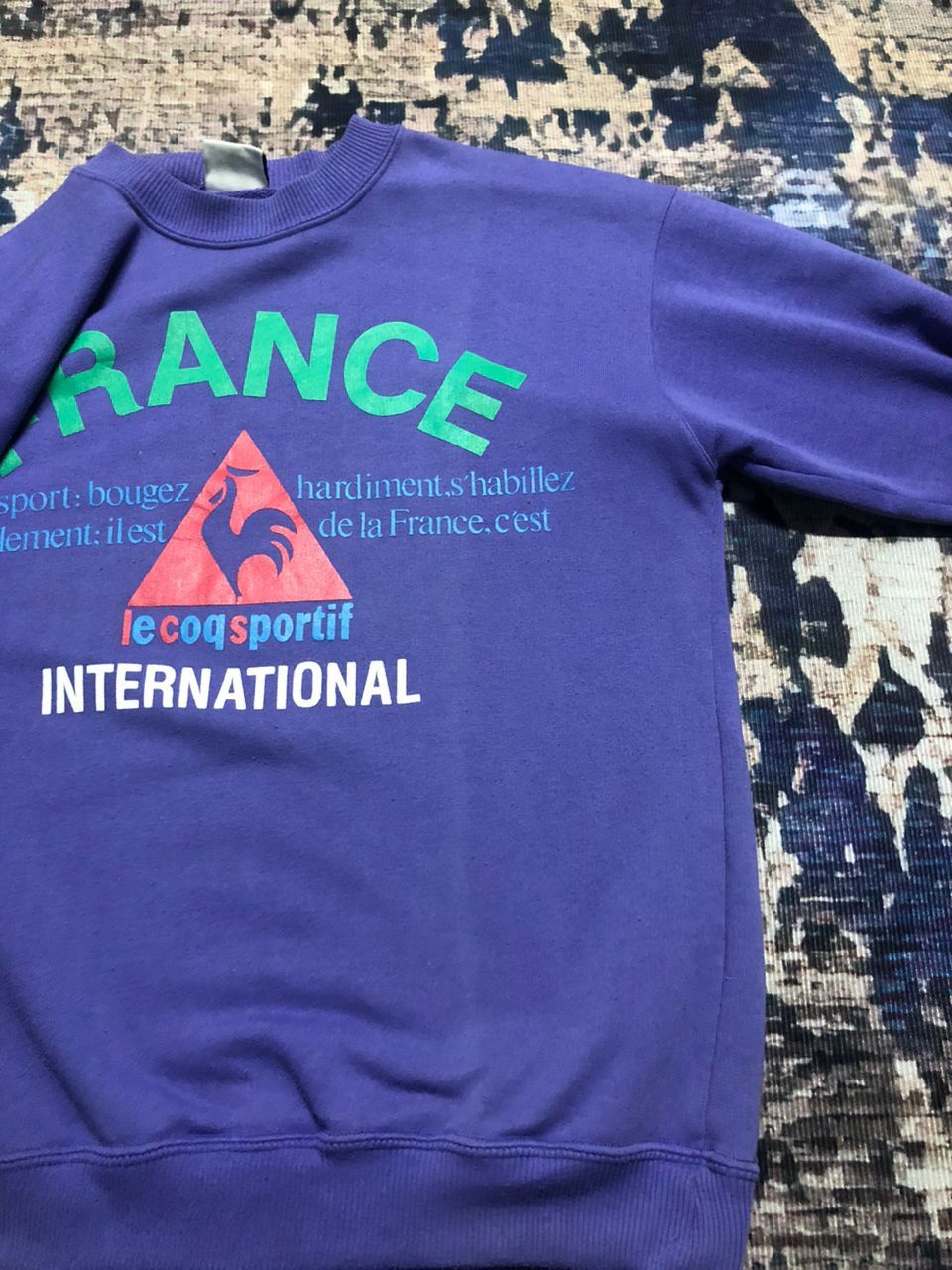 Le Coq Sportif Vintage 90s Le Coq Sportif France Sweatshirt Dirty Size US M / EU 48-50 / 2 - 5 Thumbnail