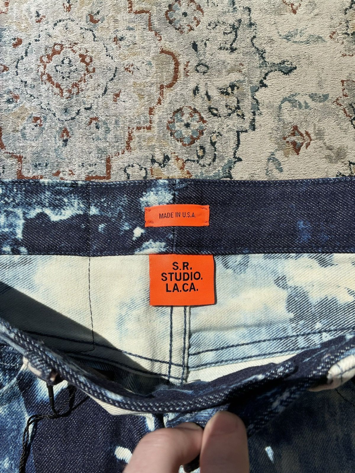 Sterling Ruby Sr Sterling Ruby Studio Hand Bleached Soto Indigo denim Size US 30 / EU 46 - 3 Thumbnail