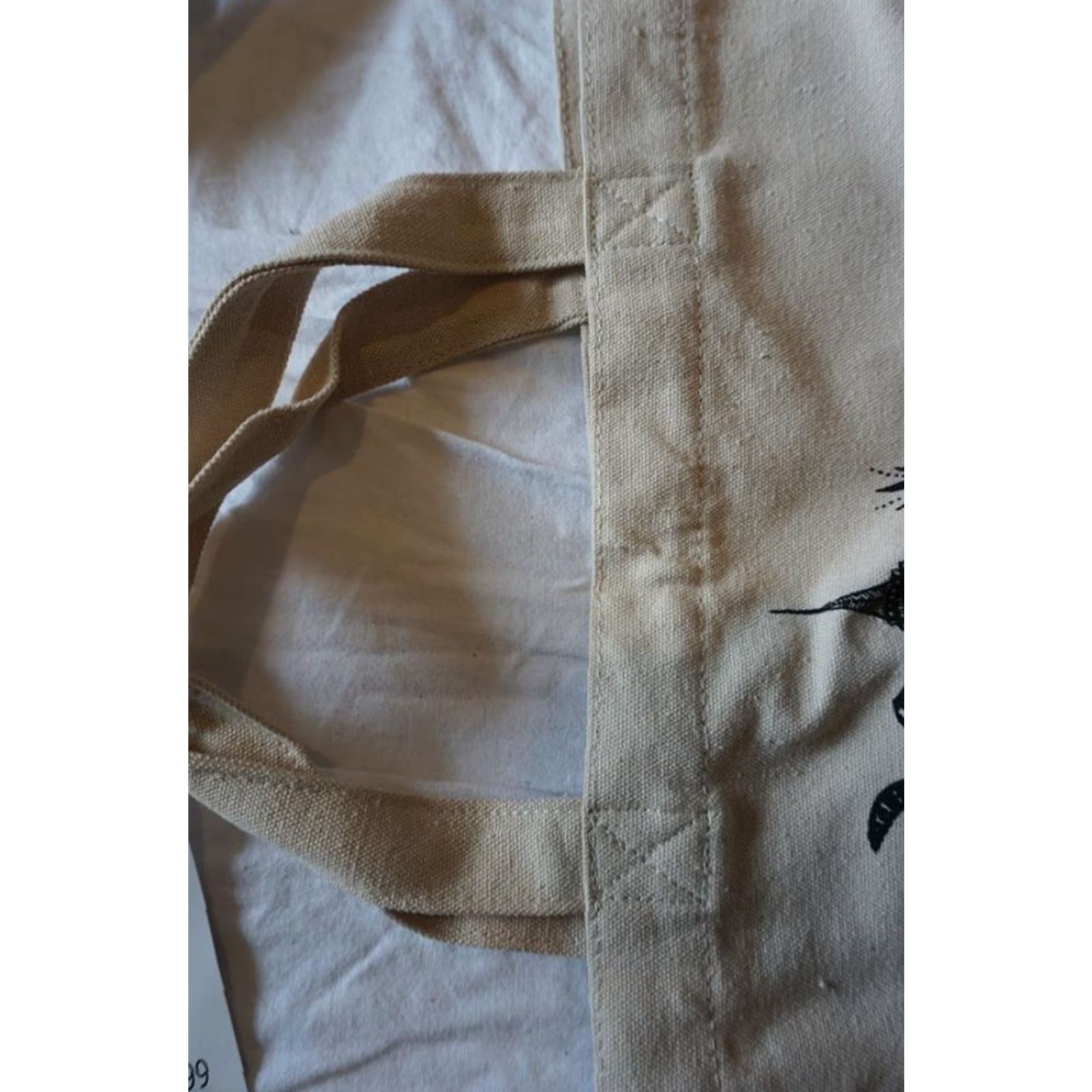 Vintage Macy's New York City Canvas Tote Bag Tote Unisex Adults Macy's Cream Canvas Tote Bag 18"x13" NYC, New York - Mens, Womens Size ONE SIZE - 6 Thumbnail