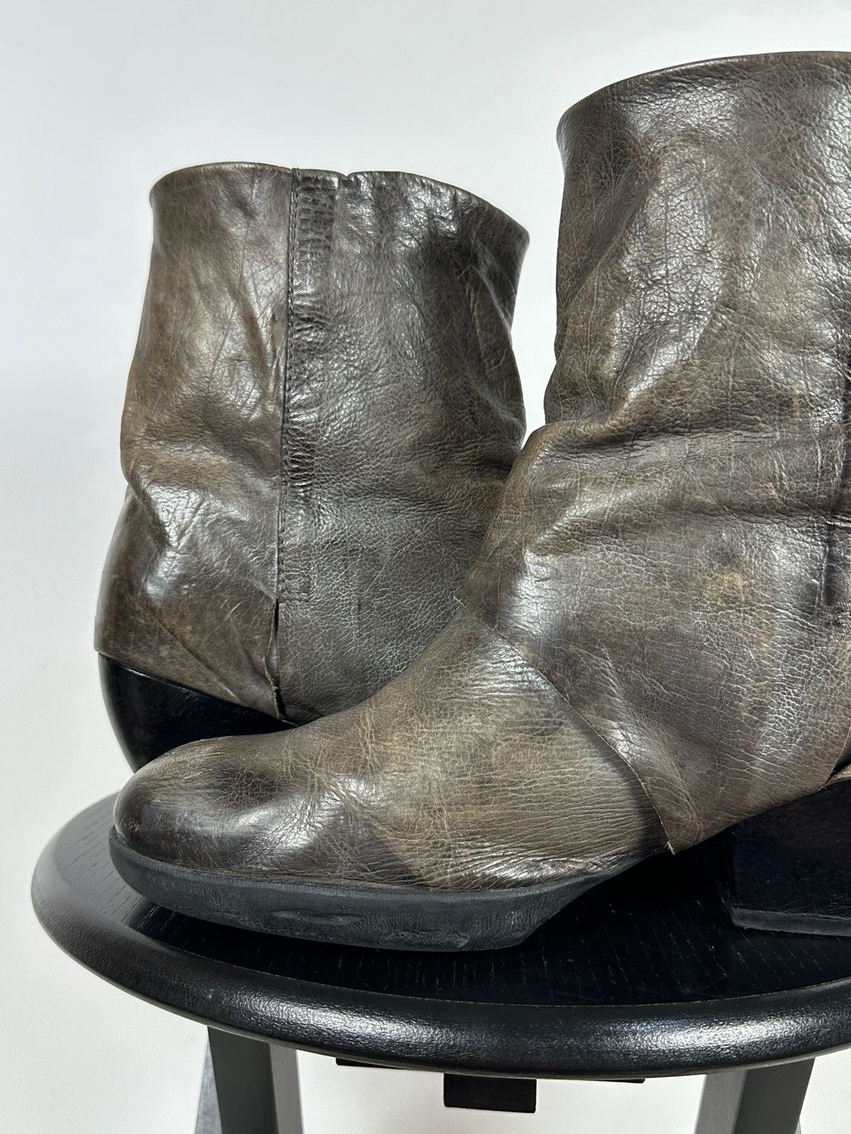 A.S.98 A.S.98. Airstep Leather Biker Ankle Boots Size US 11 / IT 41 - 17 Thumbnail