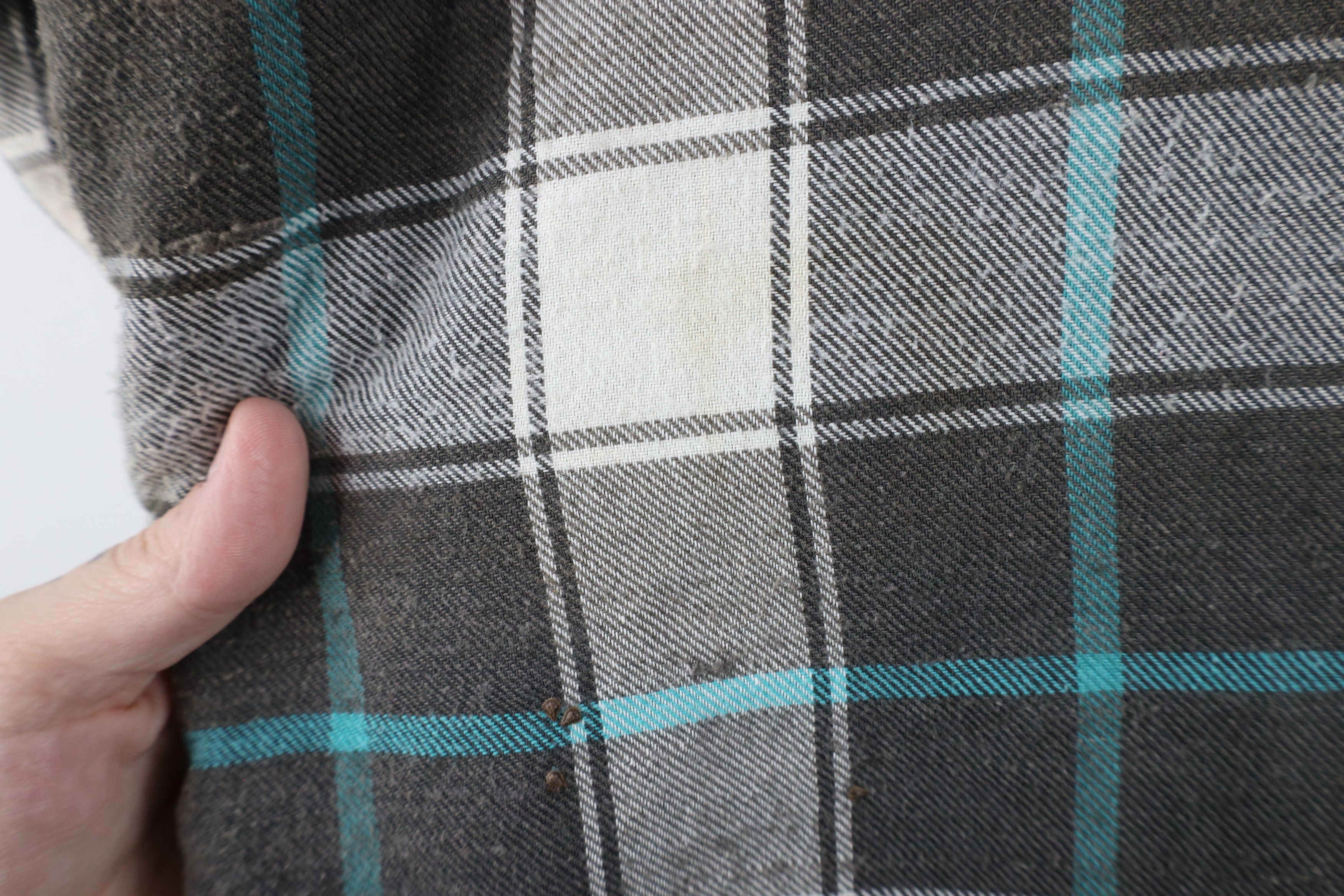 Vintage Vintage 90s Streetwear Quilted Flannel Button Shirt Jacket Size US M / EU 48-50 / 2 - 12 Thumbnail