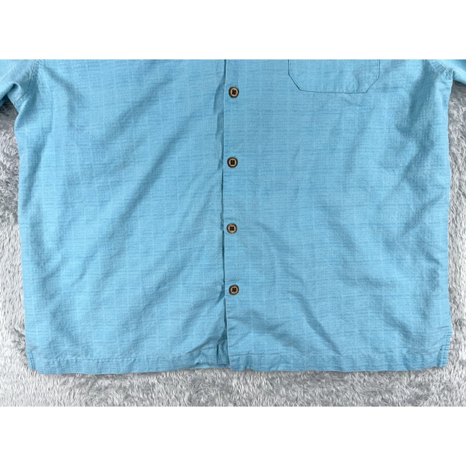 Vintage Jamaica Jaxx Shirt Adult 2XL XXL Blue Silk Button-Up Hawaiian Pocket Beach Shirts Mens Regular Short Sleeve Casual Resort 100% Silk Size US XXL / EU 58 / 5 - 5 Thumbnail