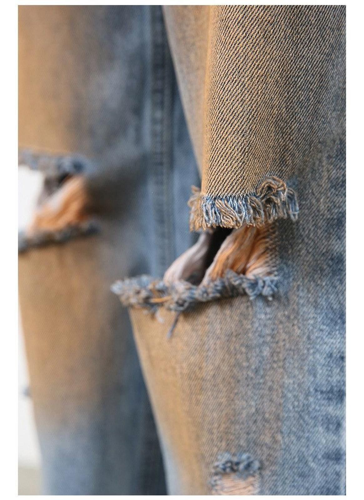 Other Gradient Distressed Blue Denim Jeans Size US 30 / EU 46 - 7 Thumbnail