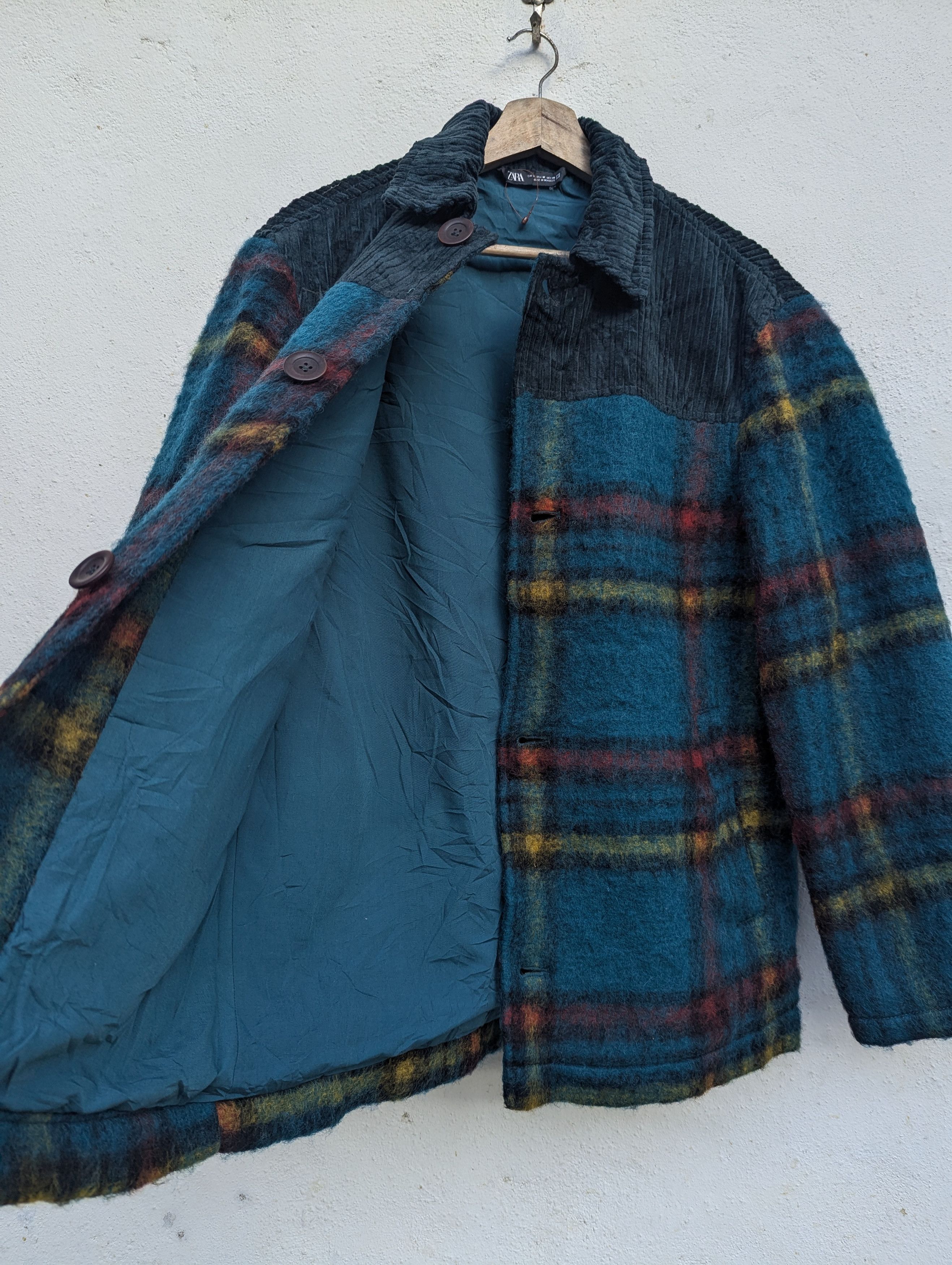 Zara ZARA MOHAIR+CORDUROY BUTTON UP JACKET Size US M / EU 48-50 / 2 - 8 Thumbnail