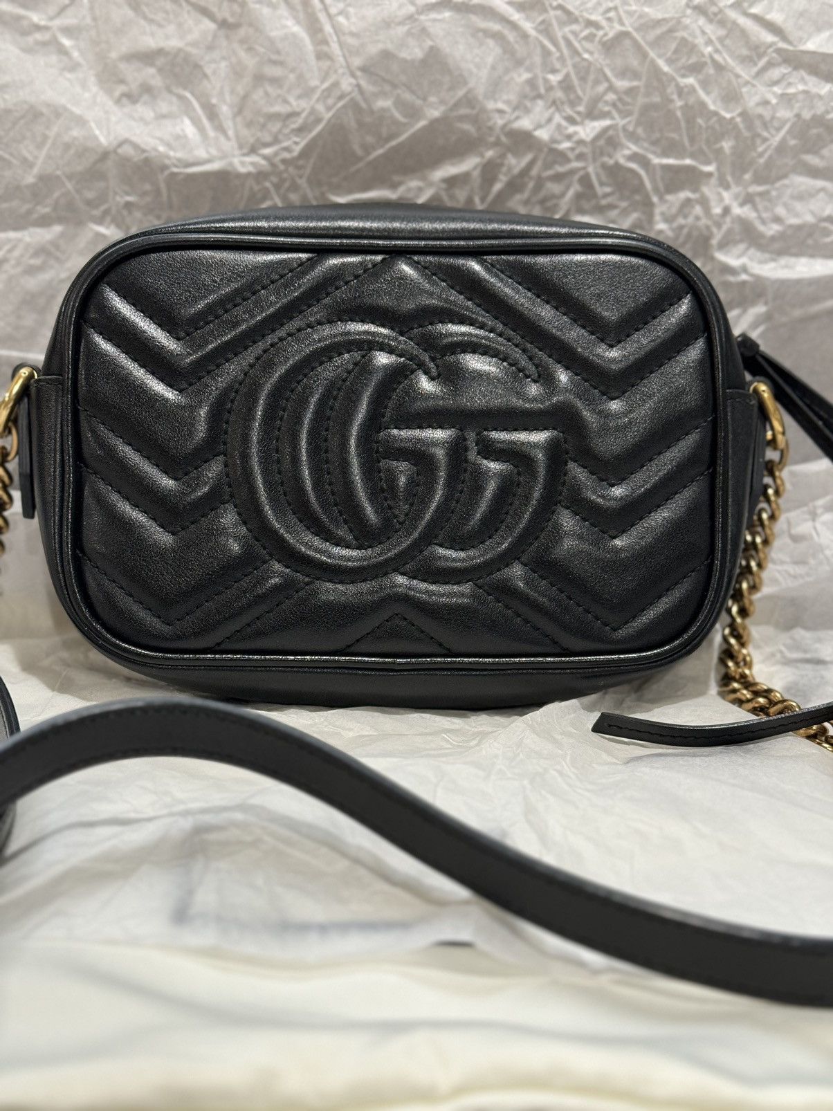 Gucci GUCCI GG MARMONT MINI CROSSBODY SHOULDER BAG Size ONE SIZE - 2 Thumbnail