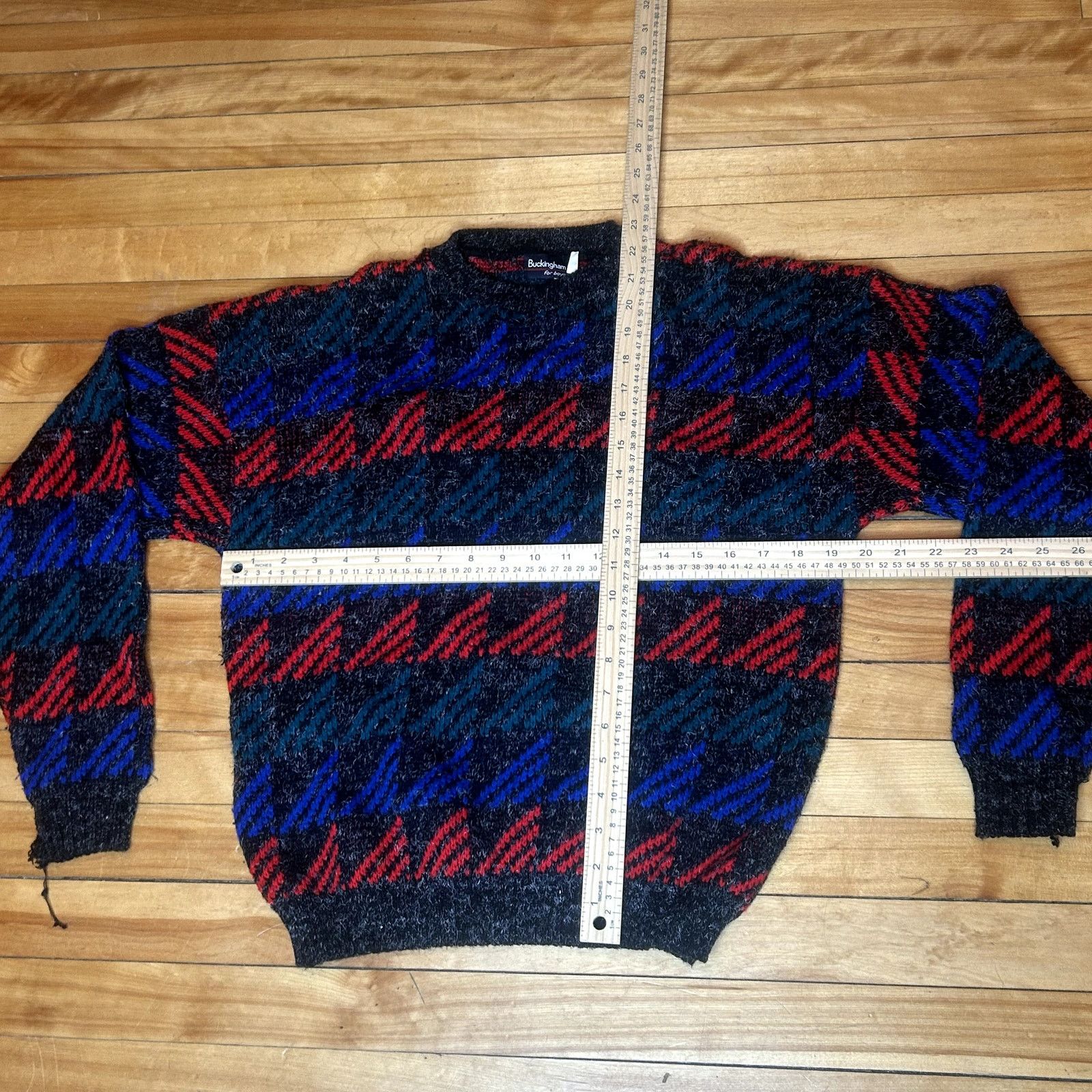 Vintage Vintage Buckingam knit Sweater XL Size US XL / EU 56 / 4 - 3 Thumbnail