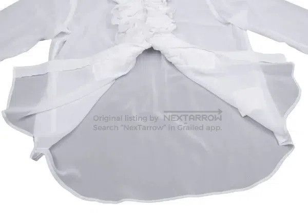Comme des Garcons Comme des Garcons White Retro Folded Flower Shirt Size S / US 4 / IT 40 - 7 Thumbnail