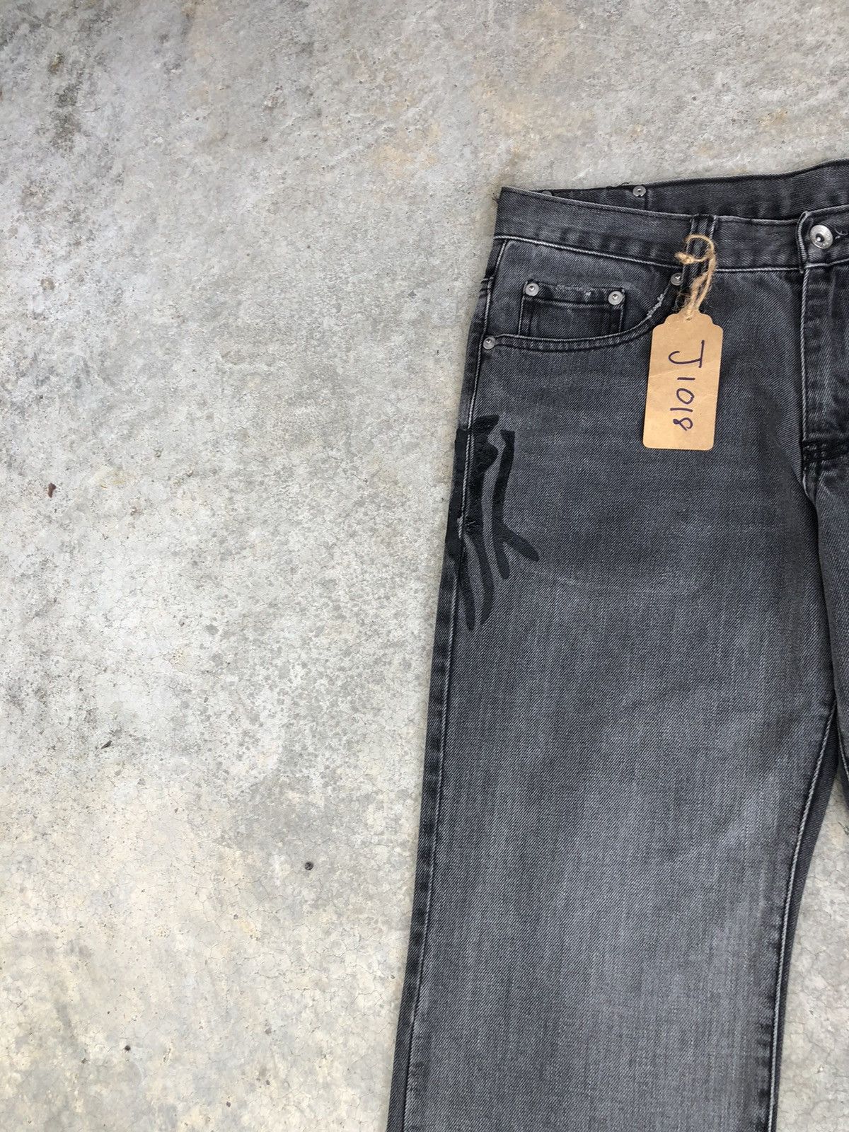 semanticdesign Japanese Semantic Design Flared Jeans Distressed Jeans Size US 31 - 4 Thumbnail
