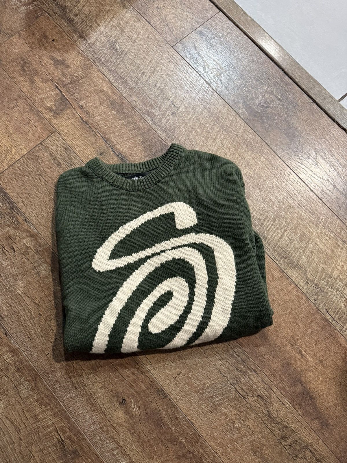 Stussy Stussy Perforated Swirl Knit Shirt | Grailed