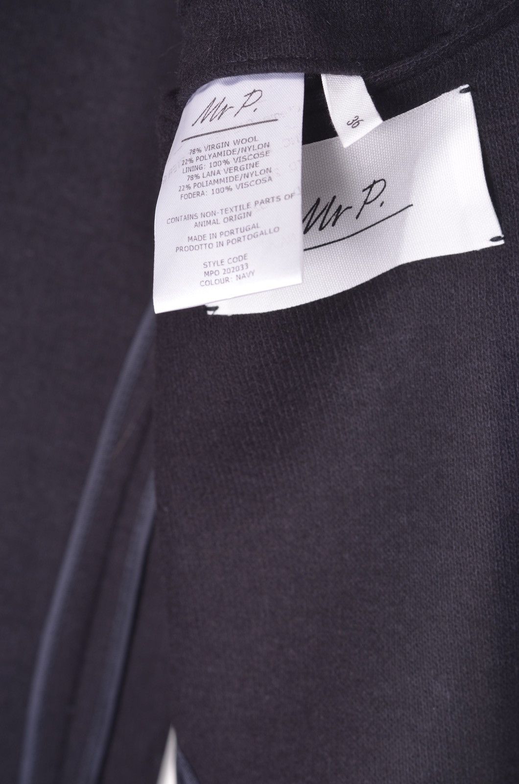 Mr P. Mr. P Porter Knitted Wool Blazer made in Italy size 36(S-M) Size 36R - 3 Thumbnail