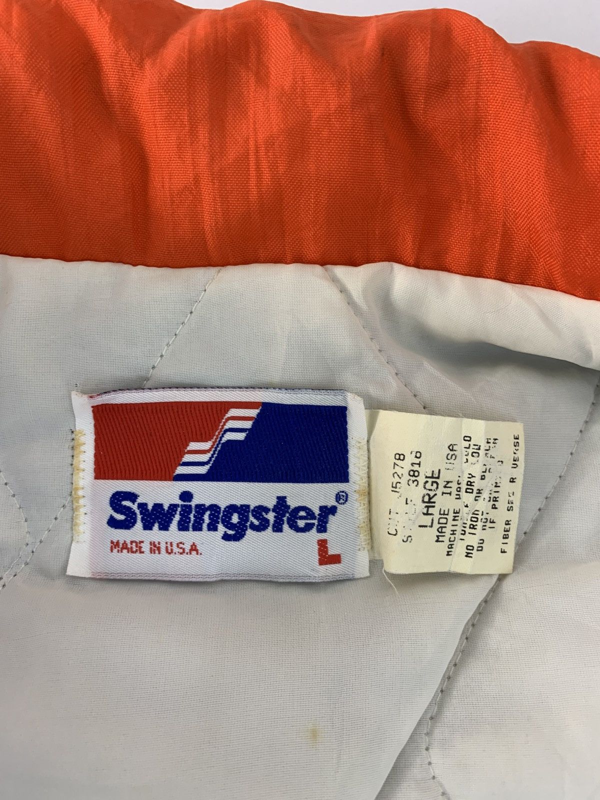 Swingster 80s 90s Swingster Windbreaker Bomber Quilted Padded Size US L / EU 52-54 / 3 - 5 Thumbnail